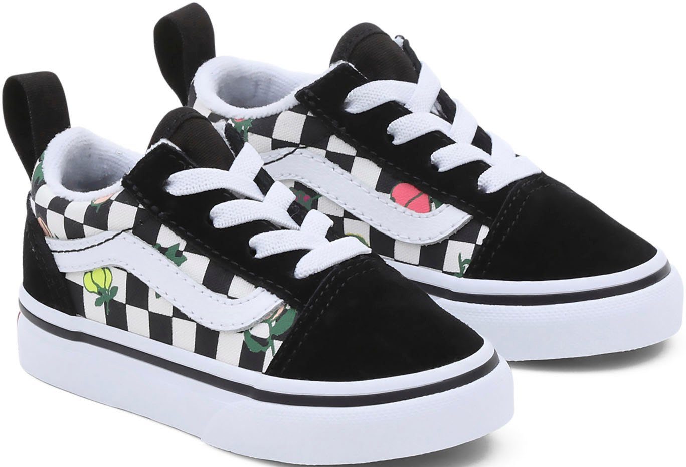 Vans TD Old Leder Textil Skool aus Sneaker, Elastic und Obermaterial Lace Atmungsaktives