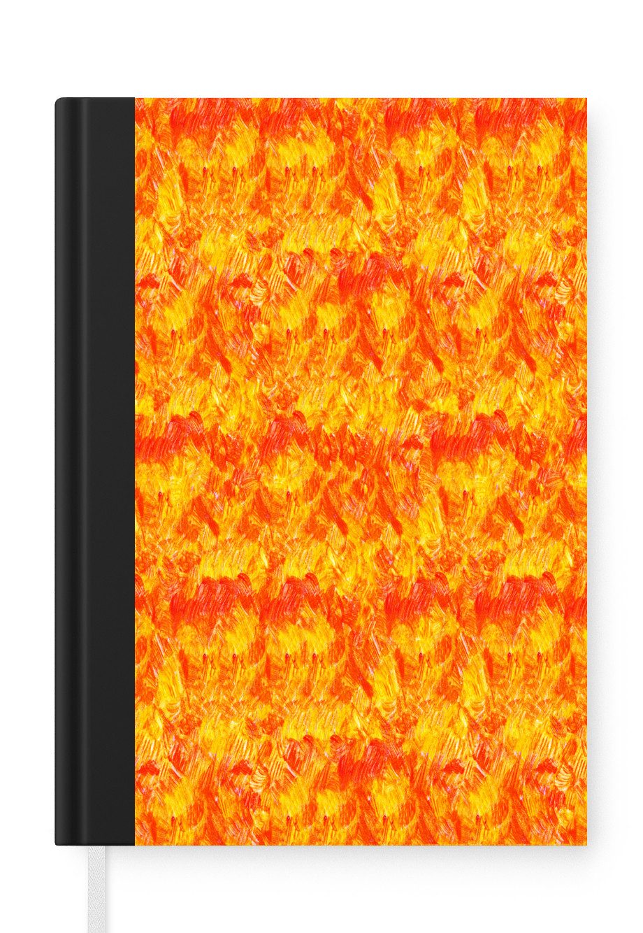 MuchoWow Notizbuch Farbe - Orange - Gelb, Notebook, Notizblock a5, Tagebuch, Journal Liniert