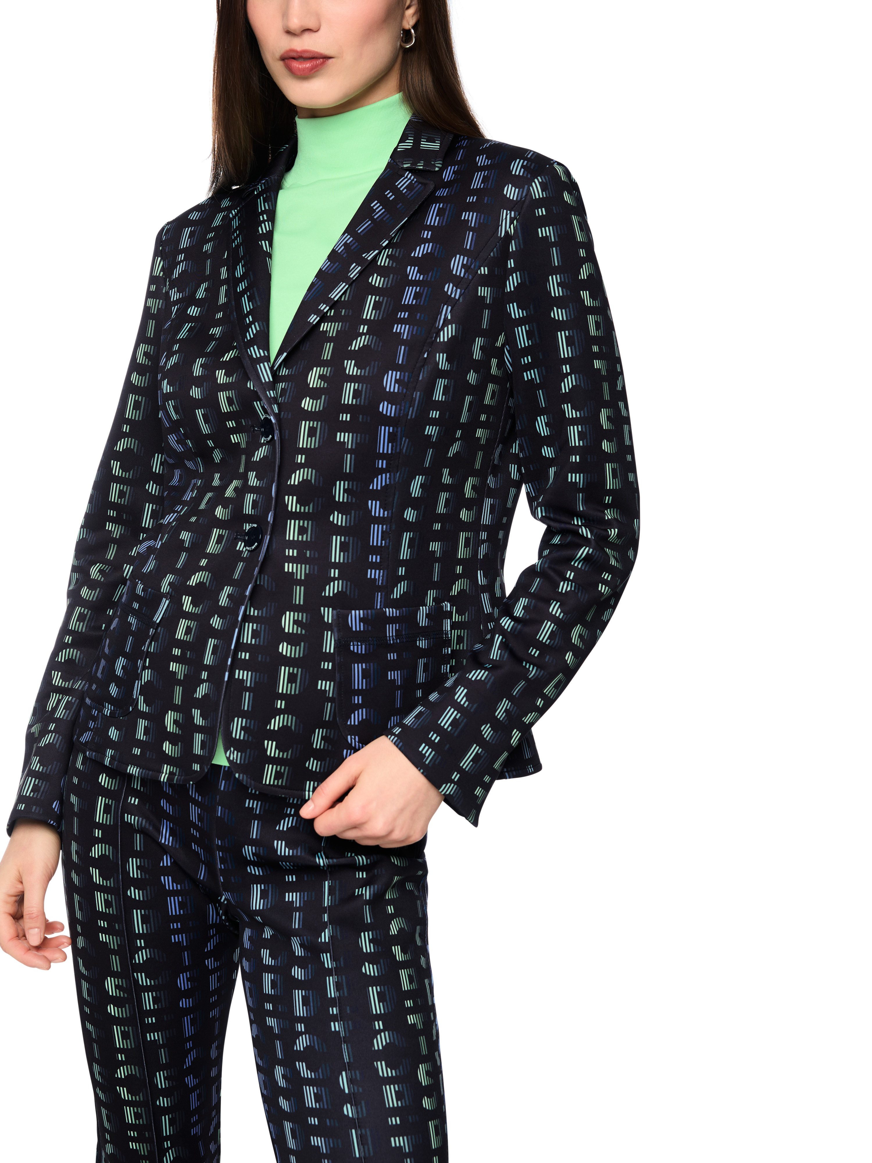 Marc Cain Jerseyblazer Urban Haze Premium Damenmode mit Print