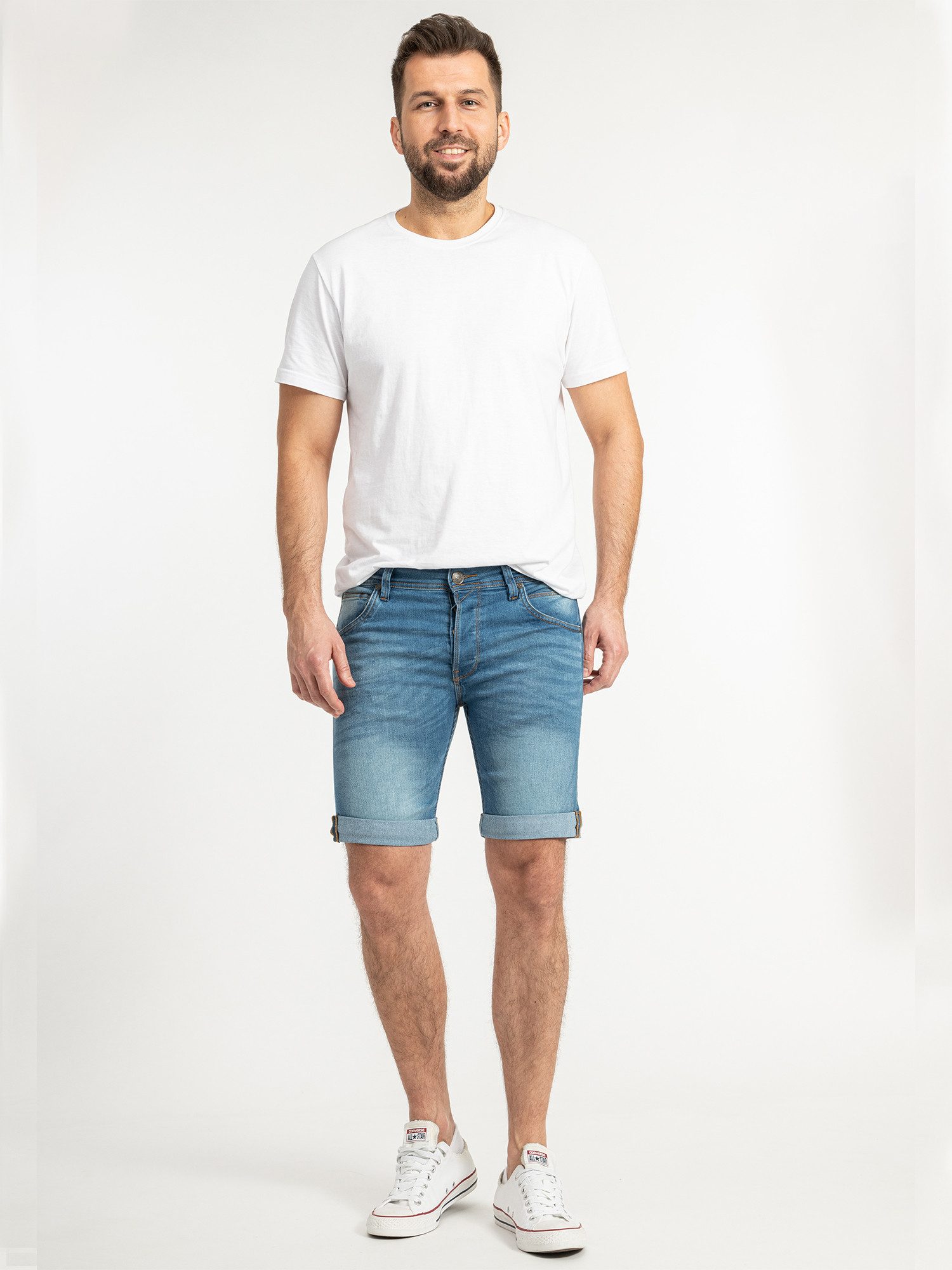 Rock Creek Jeansshorts Herren Shorts Bermuda Blau H-374
