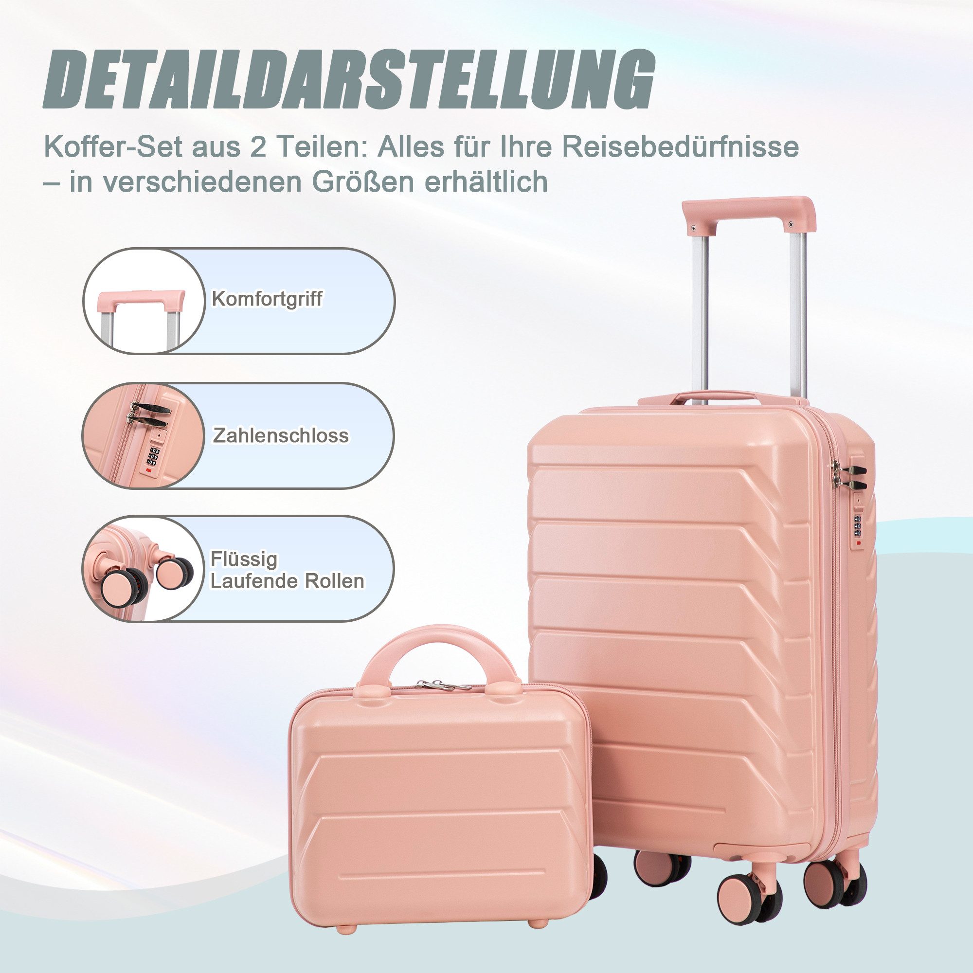 i@home Kofferset 2-teiliges Hartschalen-Kofferset, Reisekoffer mit Beauty C günstig online kaufen