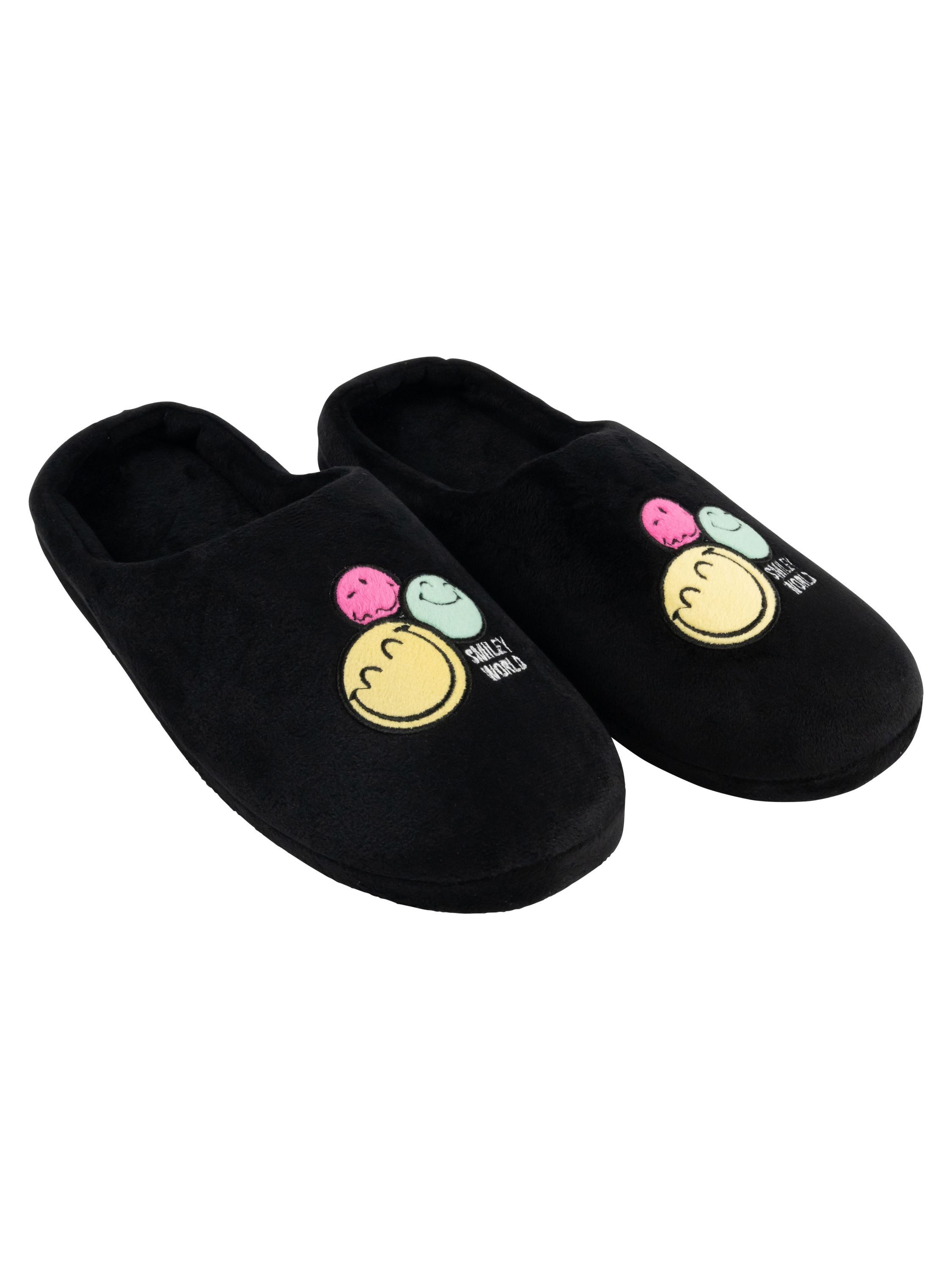 United Labels® Smileyworld Hausschuhe Smiley Puschen Slipper Pantoffeln Schlappen Hausschuh – Bild 3 von 5