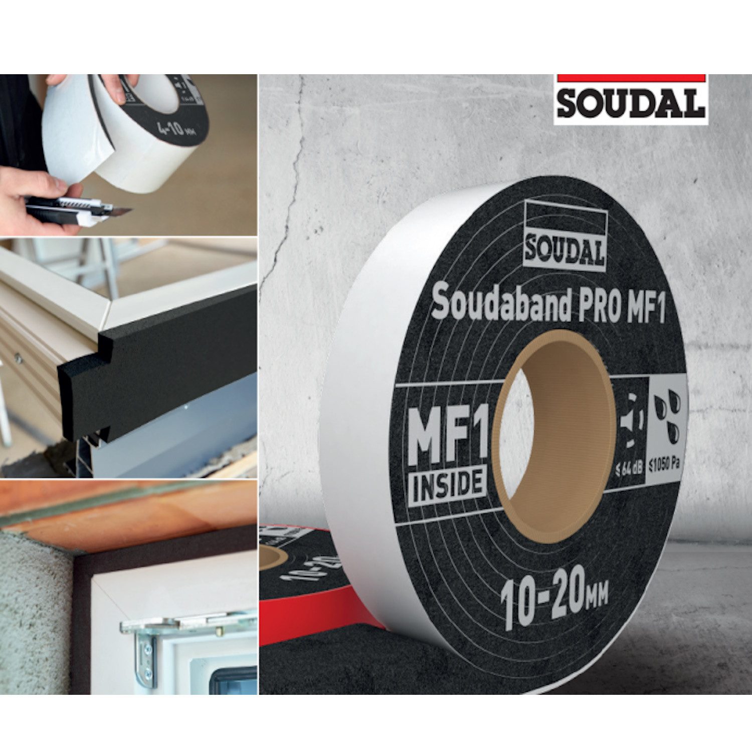 SOUDAL Fugendichtband Soudal Soudaband PRO MF1 3in1 Kompriband