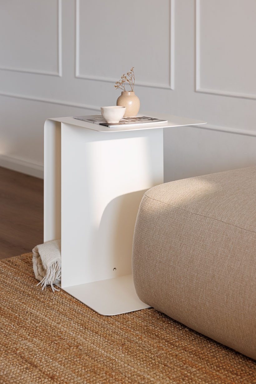 Metallbude Couchtisch COSMO, 2in1 - Design Couchtisch ohne Montage, rutschfest & kratzfest