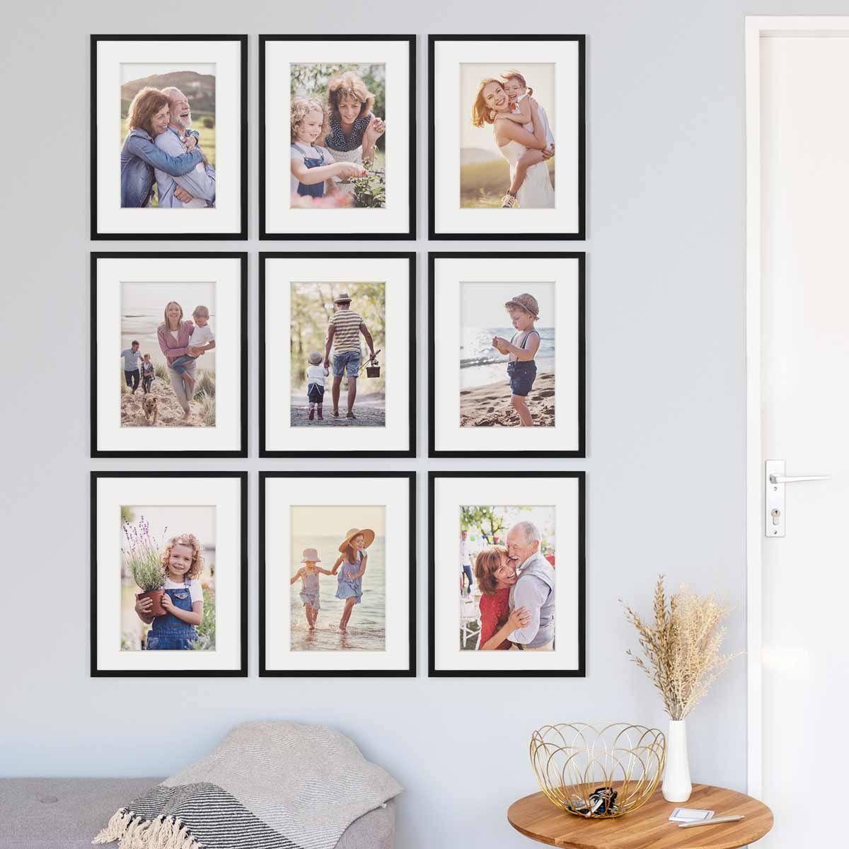 PHOTOLINI Bilderrahmen 9er Set 30x40 cm günstig online kaufen