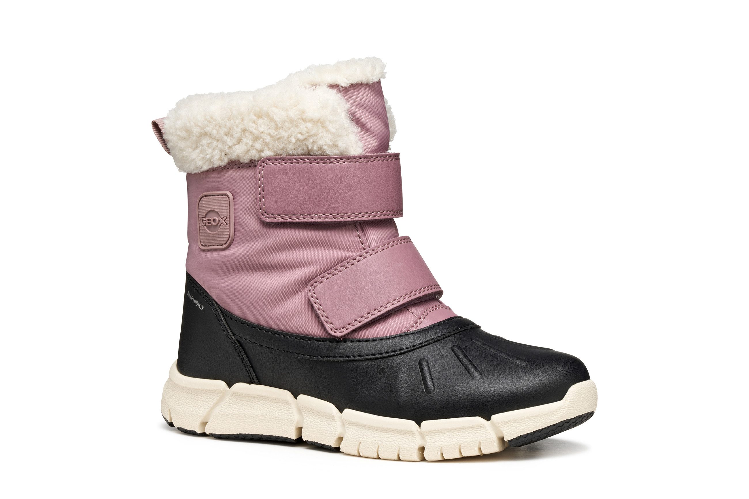 Geox J FLEXYPER GIRL B AB Winterboots Snowboots, Klettstiefel mit Warmfutter, Größenschablone zum Download