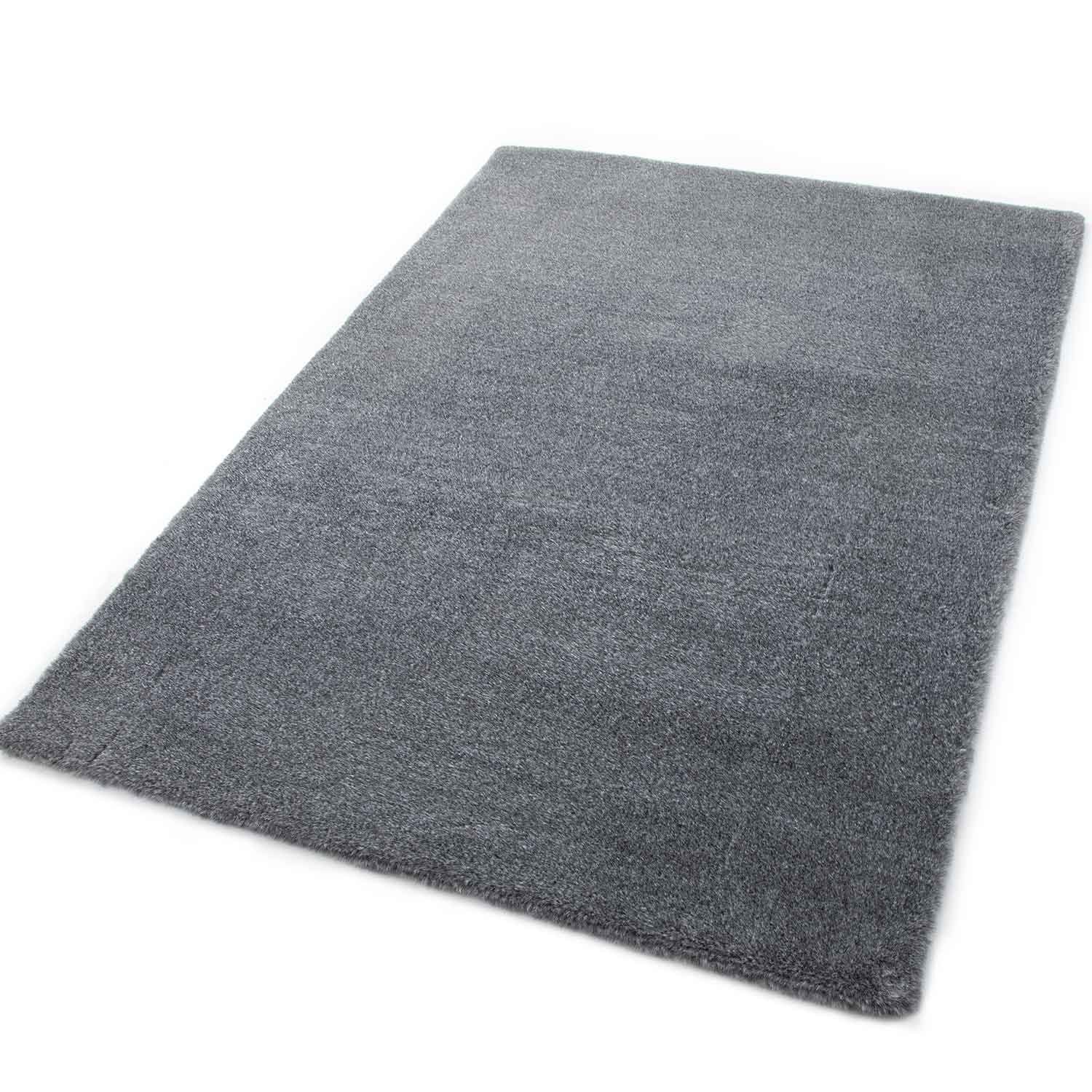 Vimoda Fellteppich Kunstfell Teppich Imitat, Rechteckig, Höhe: 10 mm, Dicht Seidiger Glanz Hochflor Einfarbig Wohnzimmerteppich Soft