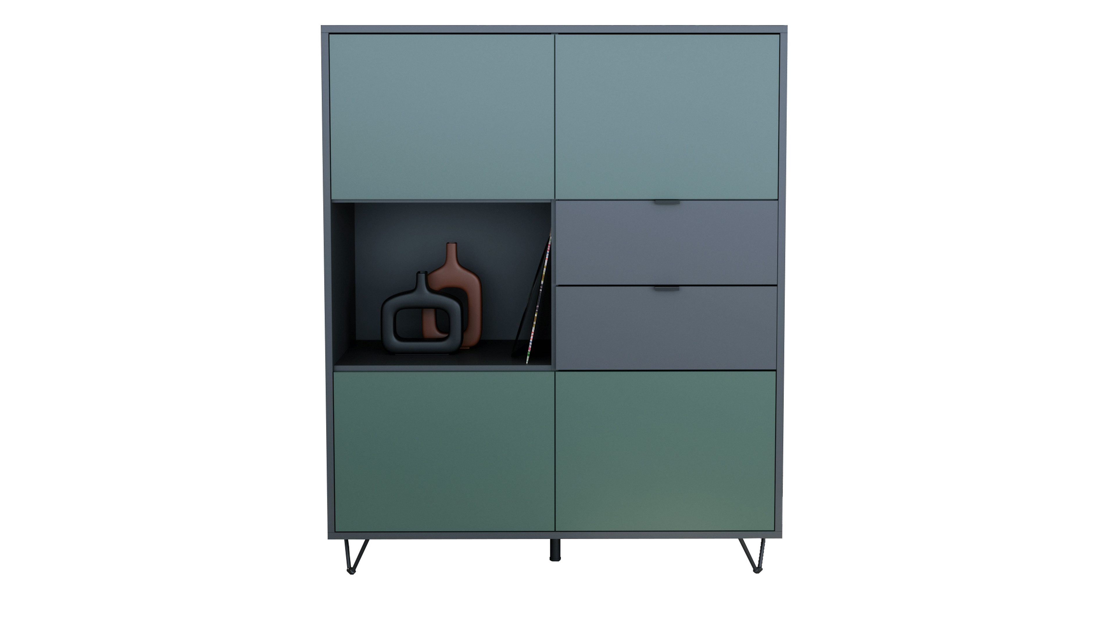 Vladon Highboard Marino (Highboard mit 4 günstig online kaufen