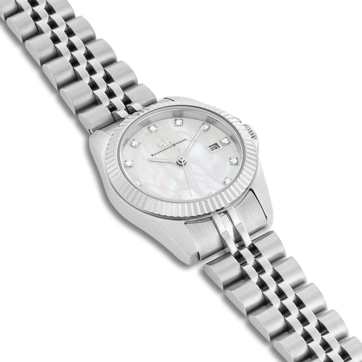 Rhodenwald & Söhne Quarzuhr Cassina silber, Armband aus Edelstahl – Bild 5 von 5