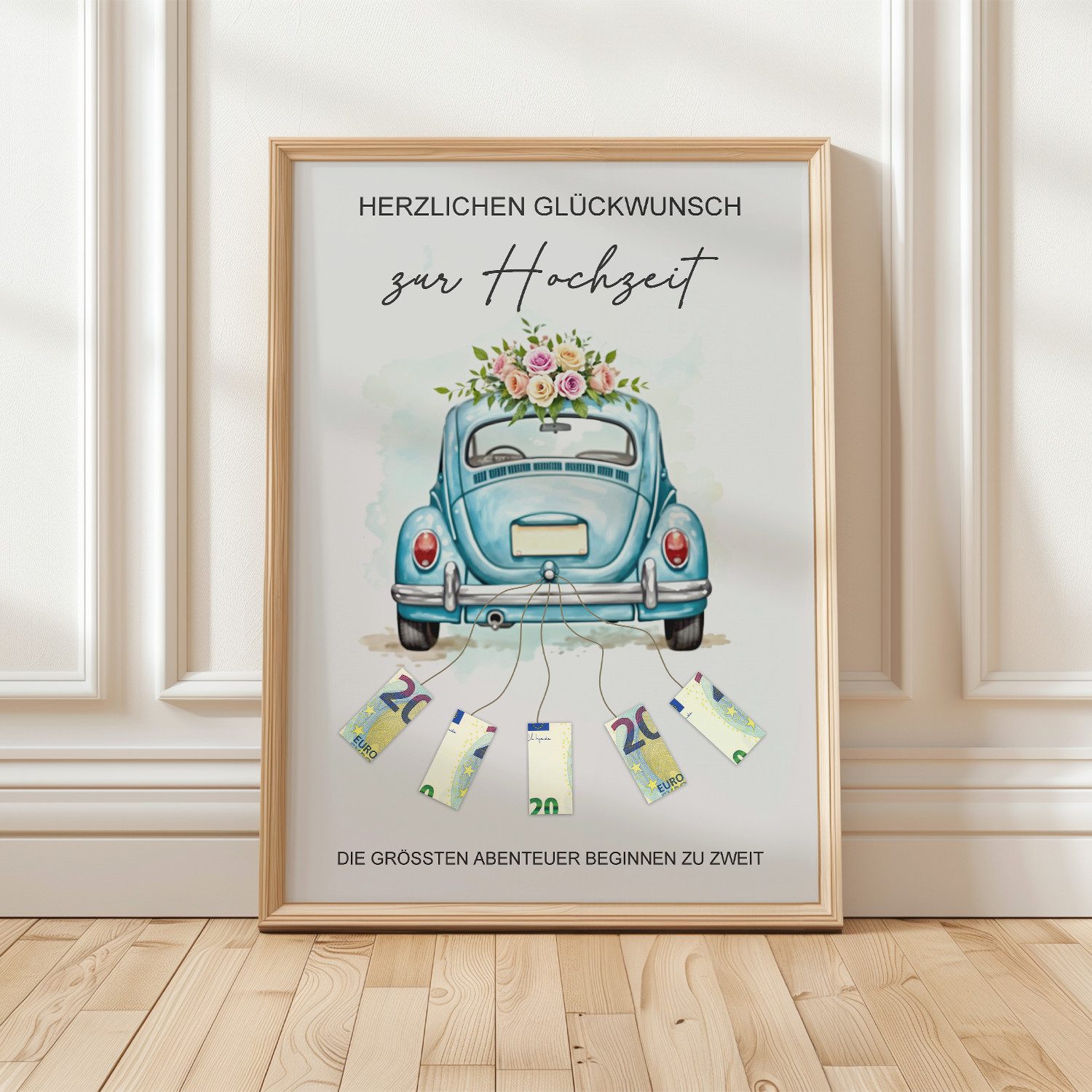Tigerlino Poster Geldgeschenk Hochzeit Brautpaar Hochzeitsgeschenk Geld günstig online kaufen