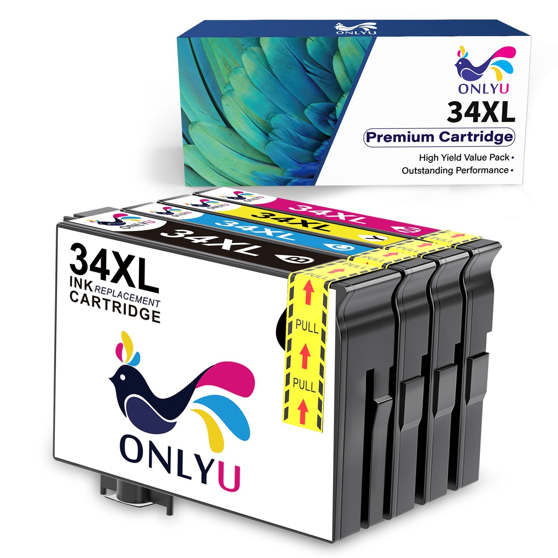 ONLYU für EPSON 34 XL 34XL Pro WF-3720 WF3720 DWF WF-3725 Tintenpatrone