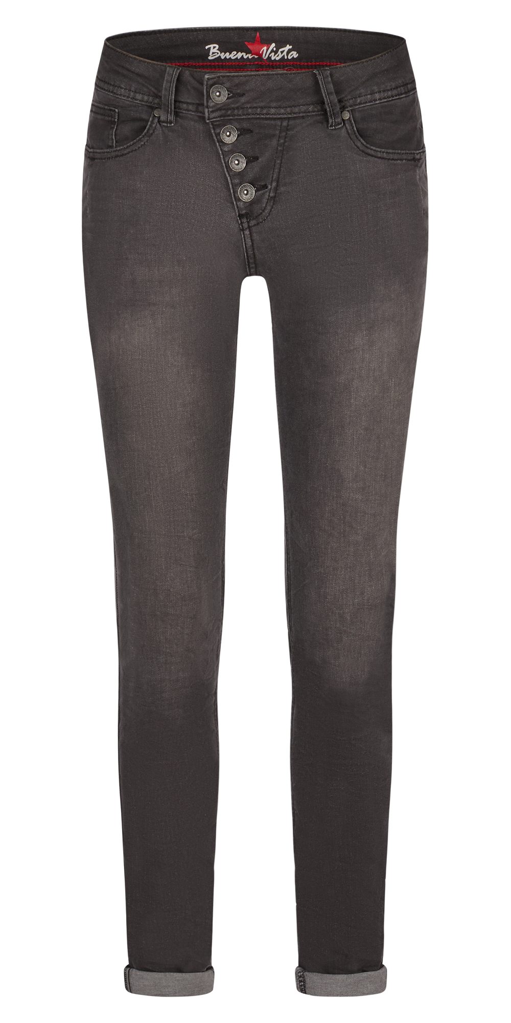 Buena Vista Stretch-Jeans BUENA VISTA MALIBU grey black 2408 B5001 601.5312 - Cozy Denim