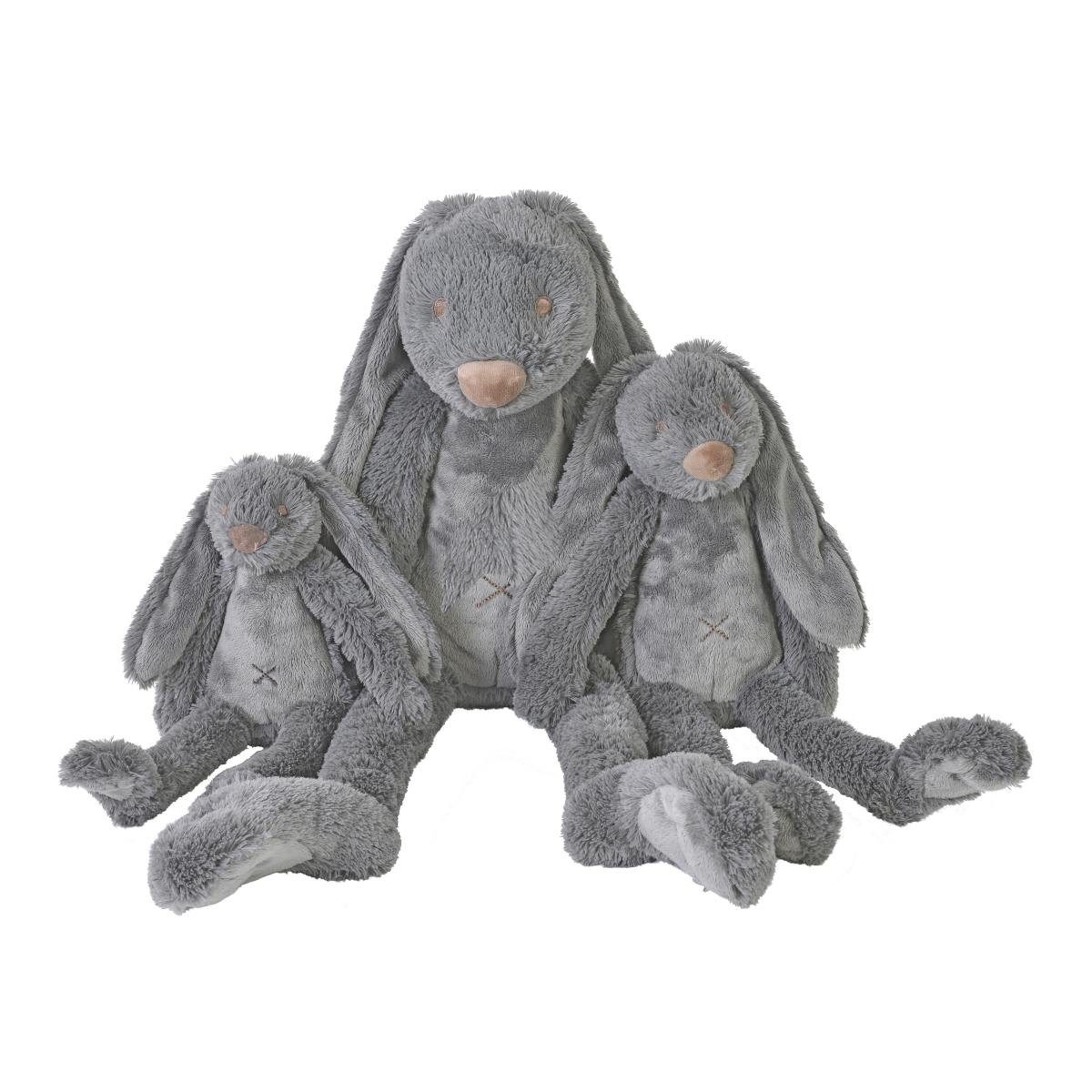 Happy Horse Kuscheltier Hase Richie Dunkelgrau Kaninchen Stofftier Plüschtier ab Geburt