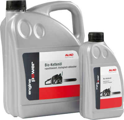 AL-KO Kettenöl Bio, 5000 ml, Kettenöl für Kettensägen, 5 l