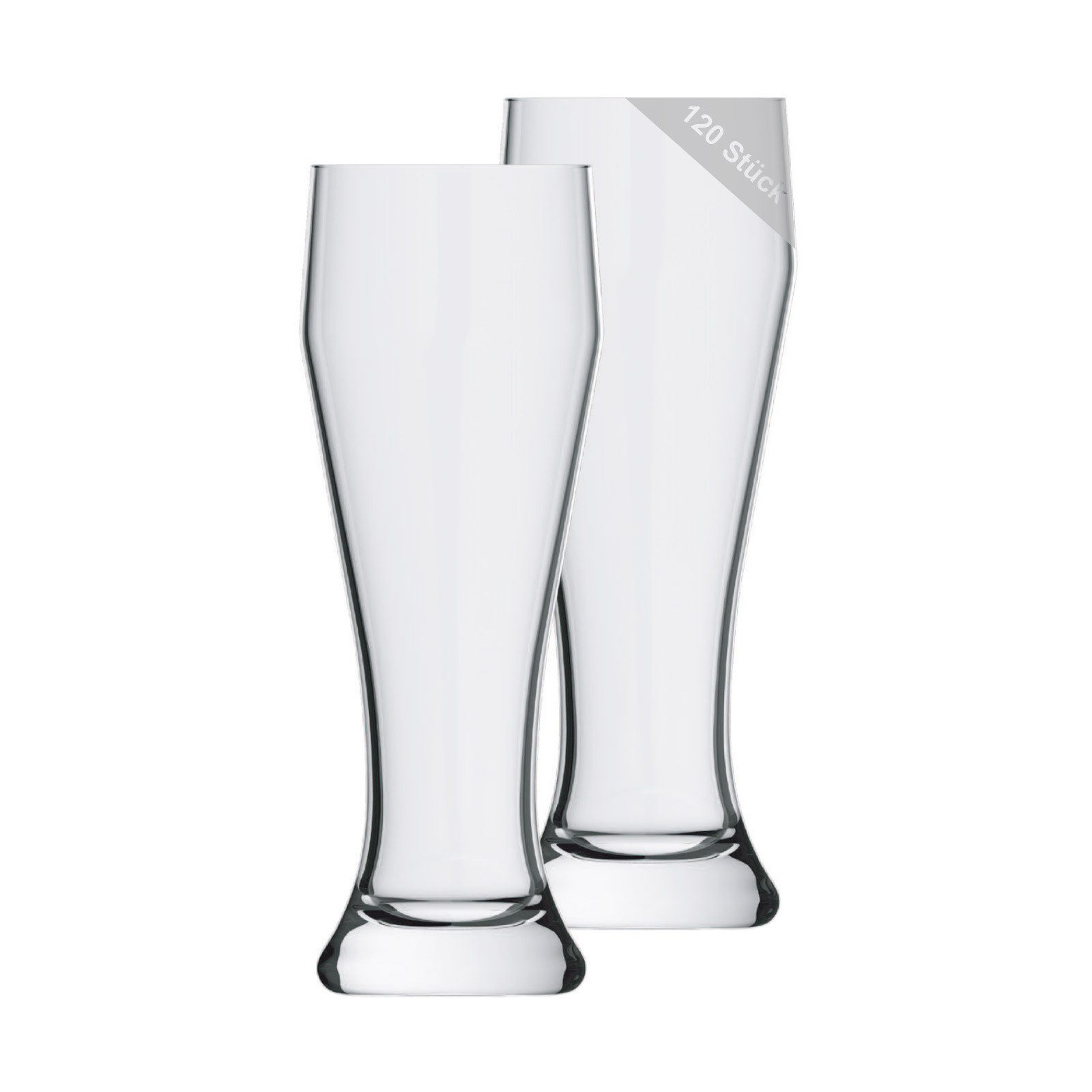 rastal Bierglas Ranft Weizenbiergläser 0,5 l 120er Set, 120-tlg., Glas