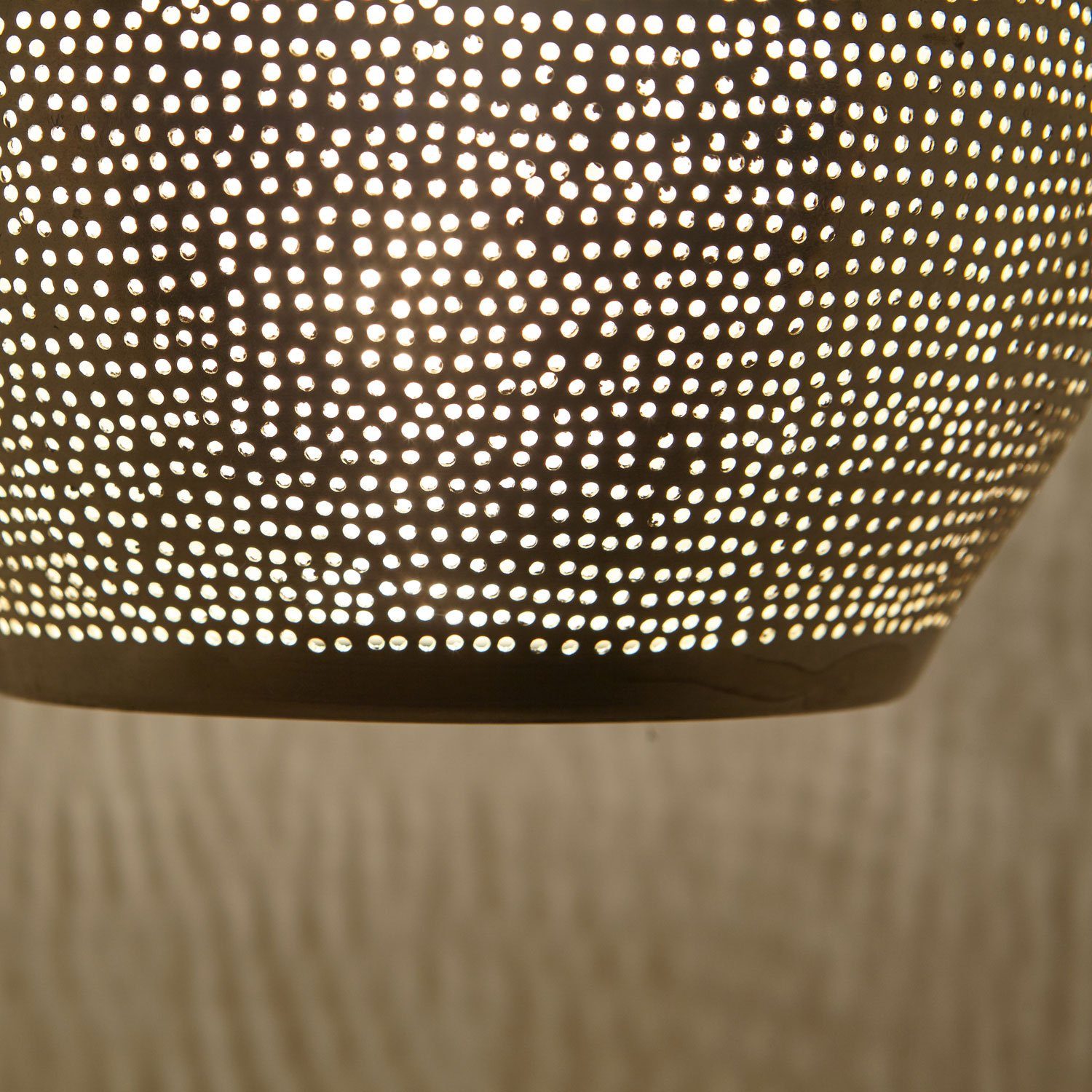 Casa Moro Deckenleuchten Orientalische Lampe marokkanische Hängeleuchte Naouma Sada D17 Silber, ohne Leuchtmittel, Kunsthandwerk aus Marokko EL2180