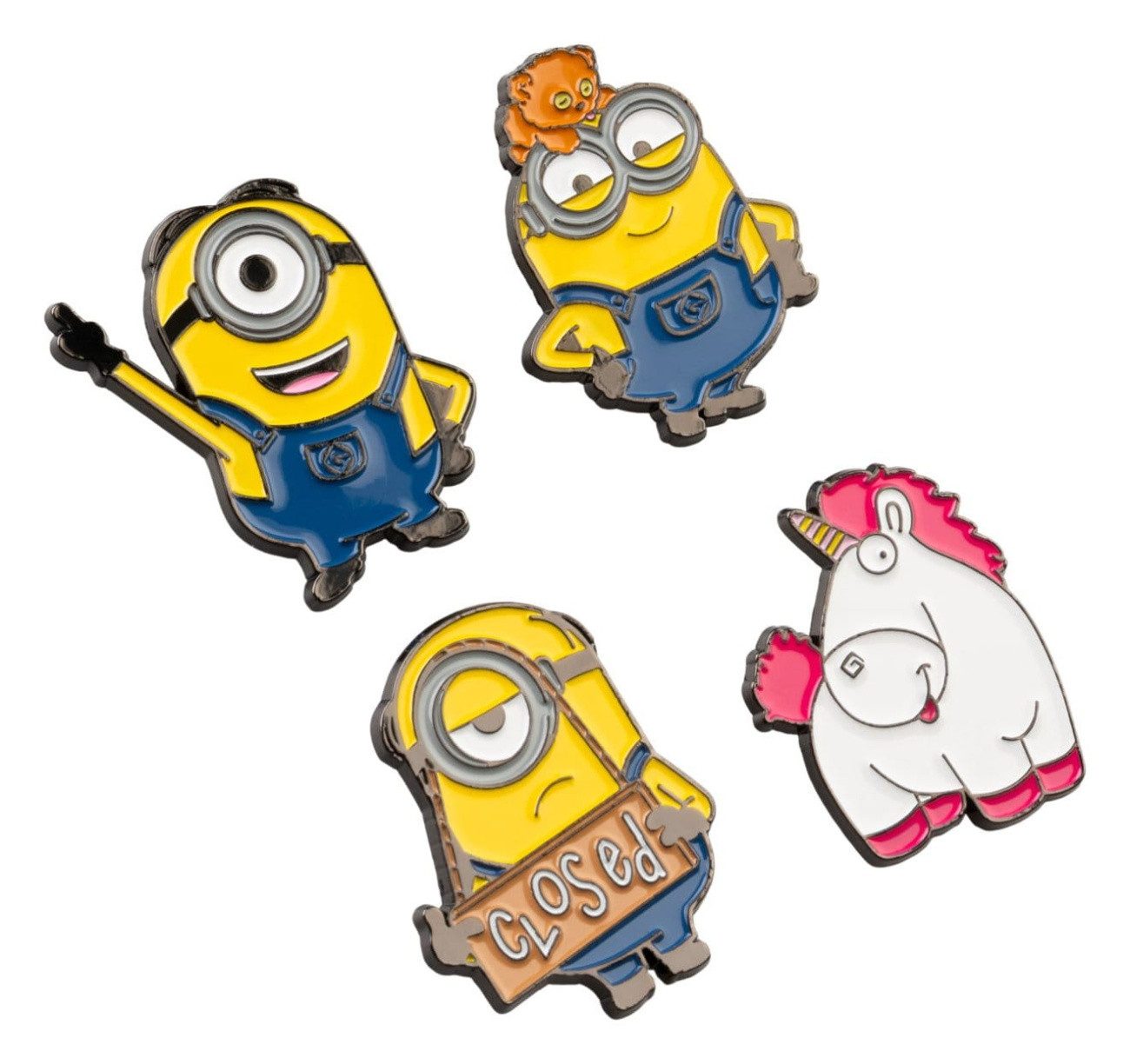 Grupo Erik Anstecknadel Minions Ansteck-Pins 4er Set