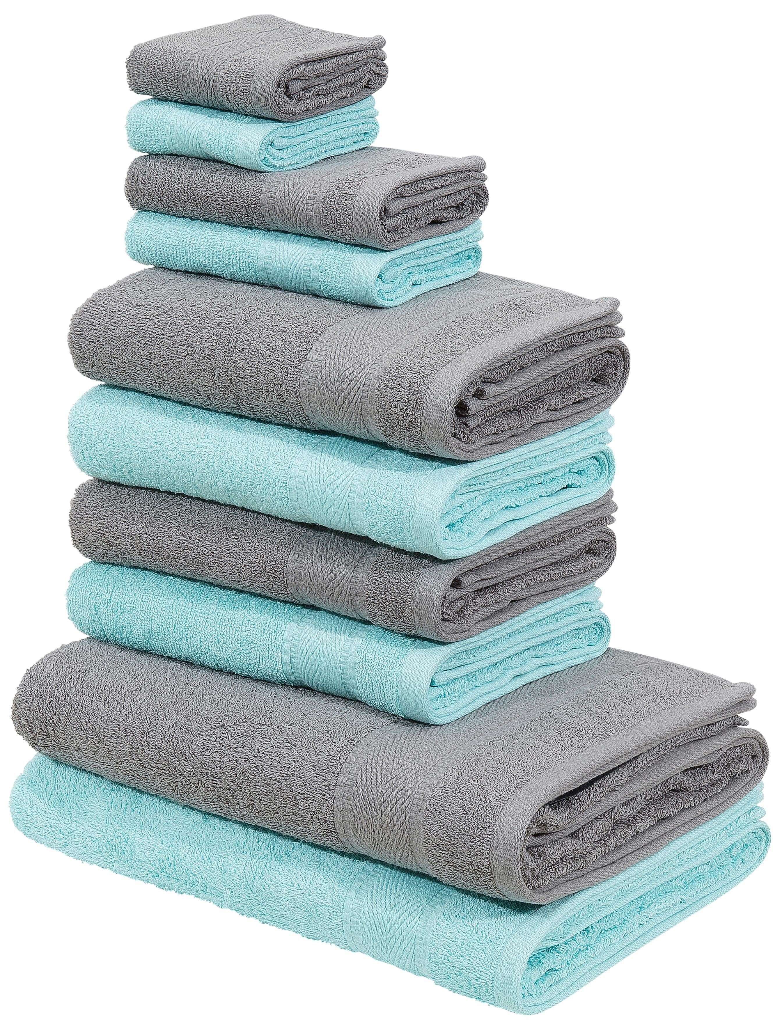 Handtuch Set Afri, Duschtücher, Handtücher, Gästetücher, Seiftücher