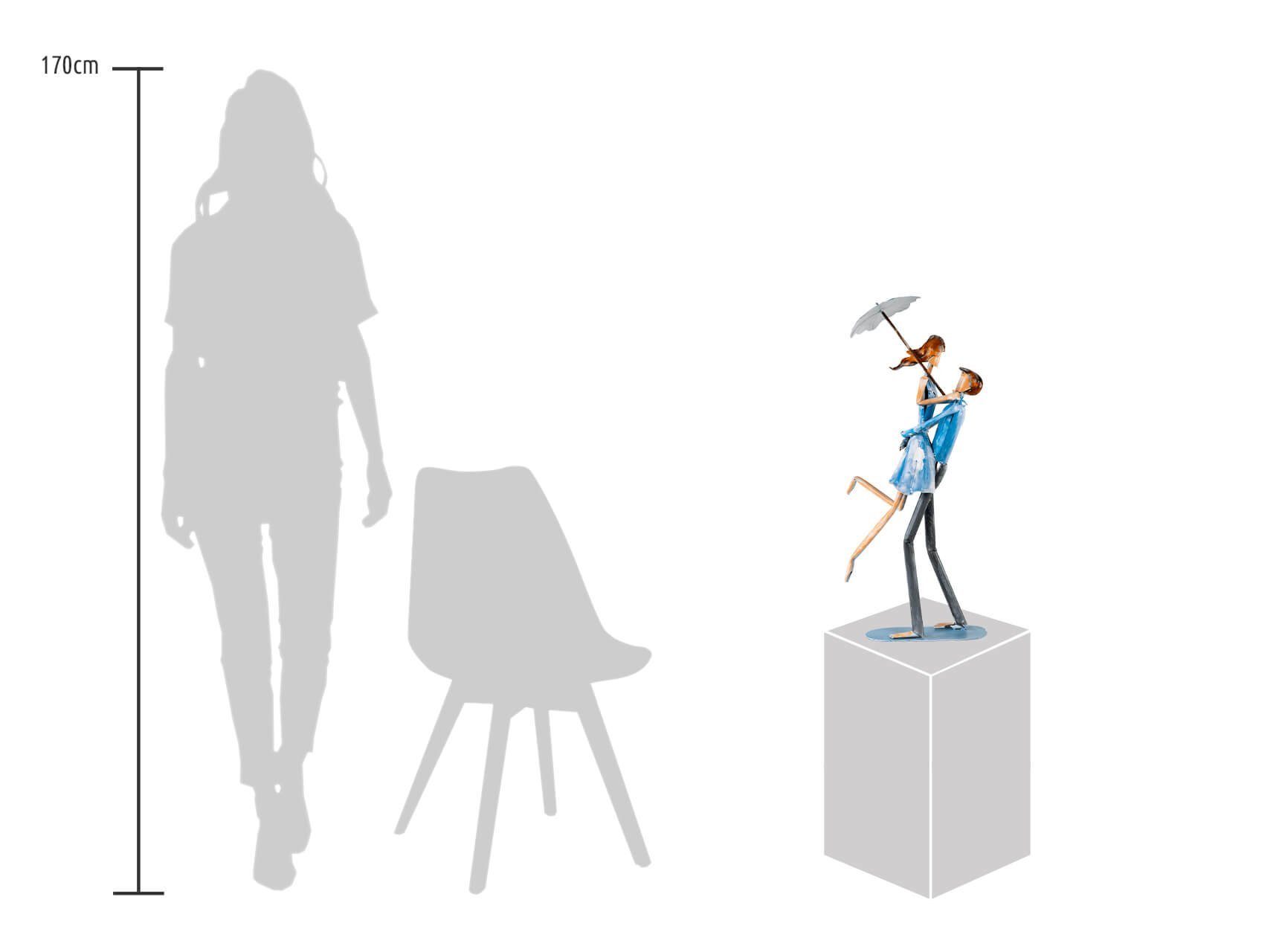 KUNSTLOFT Dekofigur 70x30x16 cm, aus Reunion Figur handgefertigte Joyful Kunststein