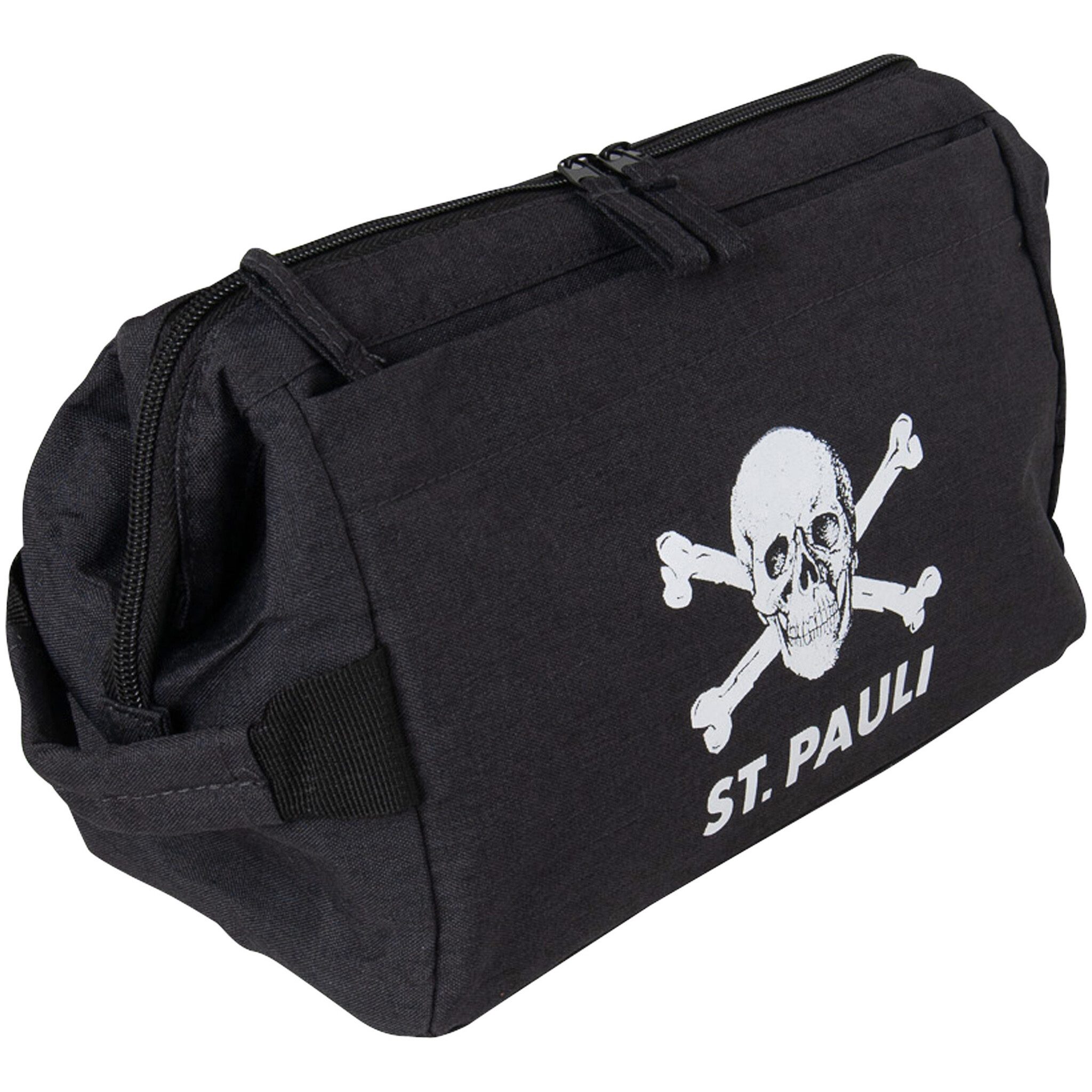 FC St. Pauli Kulturbeutel FC St. Pauli - Kulturtasche Totenkopf rPET - anthrazit