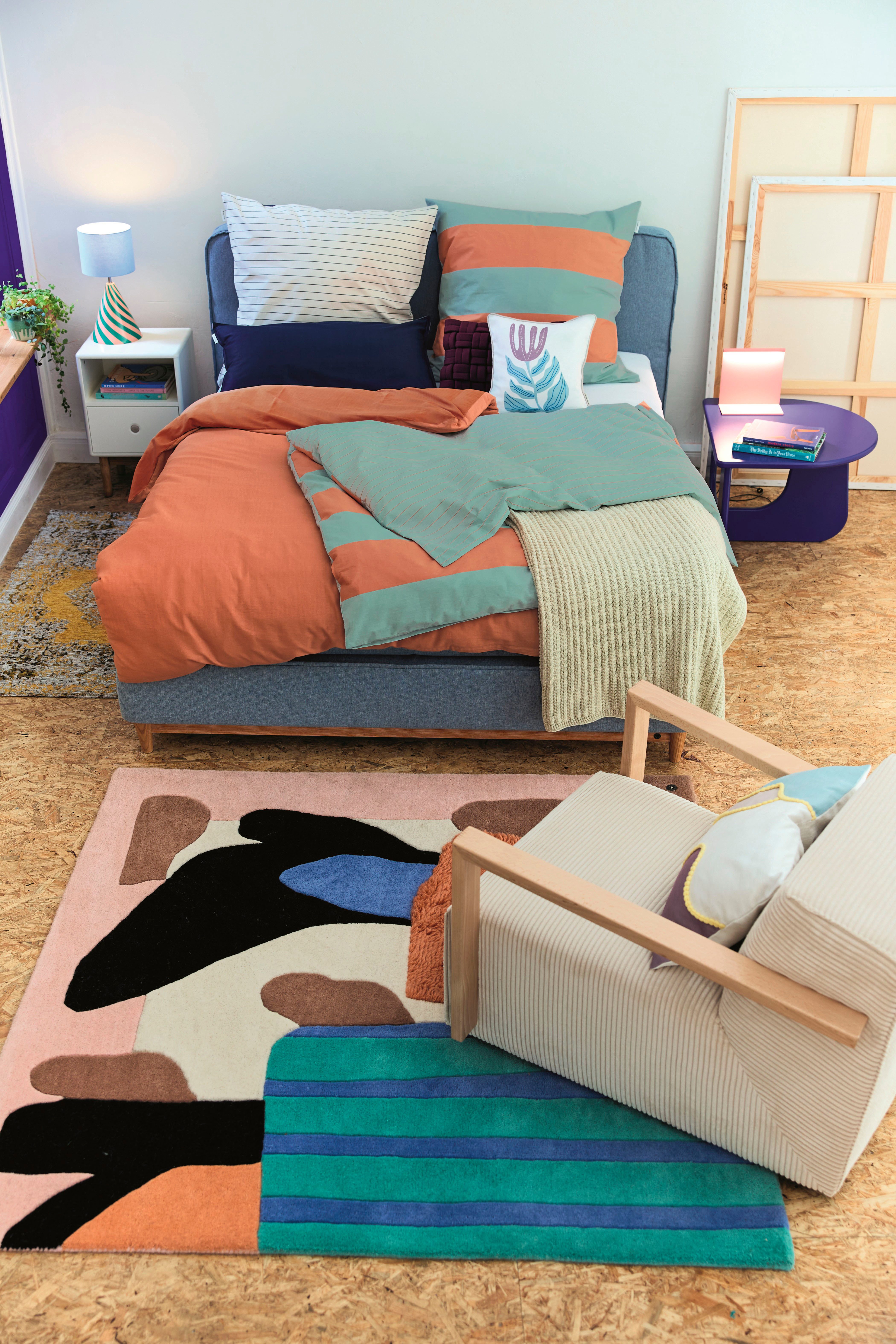 TOM TAILOR HOME Bettwäsche BOLD STRIPES in Gr. 135x200cm, 155x220cm oder 200x220cm, Renforcé, 2 teilig, new bedroom, mit farbigem Markenreißverschluss