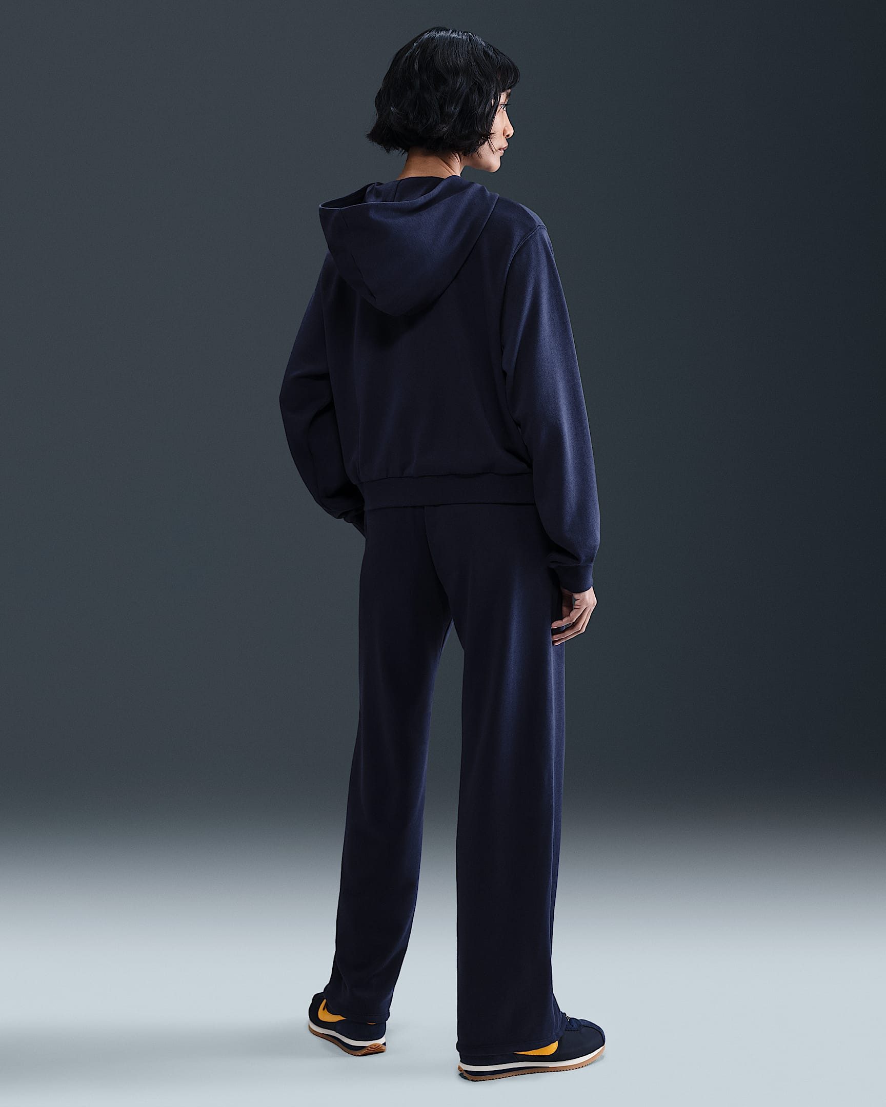 Nike Kapuzensweatjacke W NSW NK CHLL FT FZ HDY MIDNIGHT NAVY/WHITE