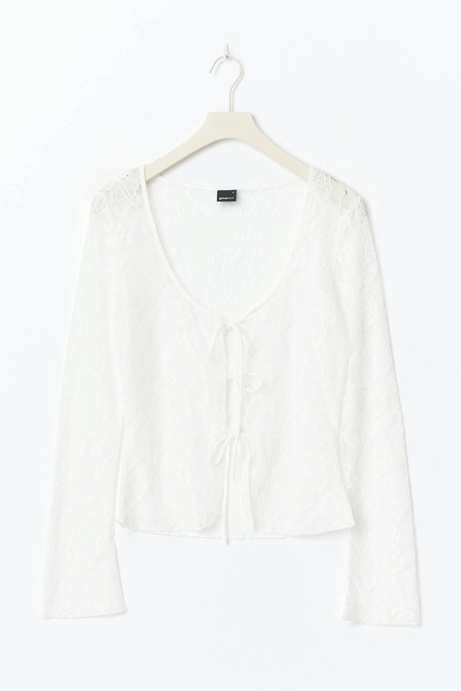 Gina Tricot Spitzenshirt – Spitzen-Langarmshirt - sexy Party Shirt