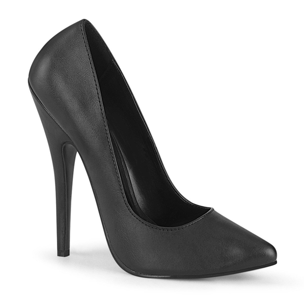 Sale DOMINA-420 Devious Damen High Heels Pumps Stilettoabsatz schwarz High-Heel-Stiefel