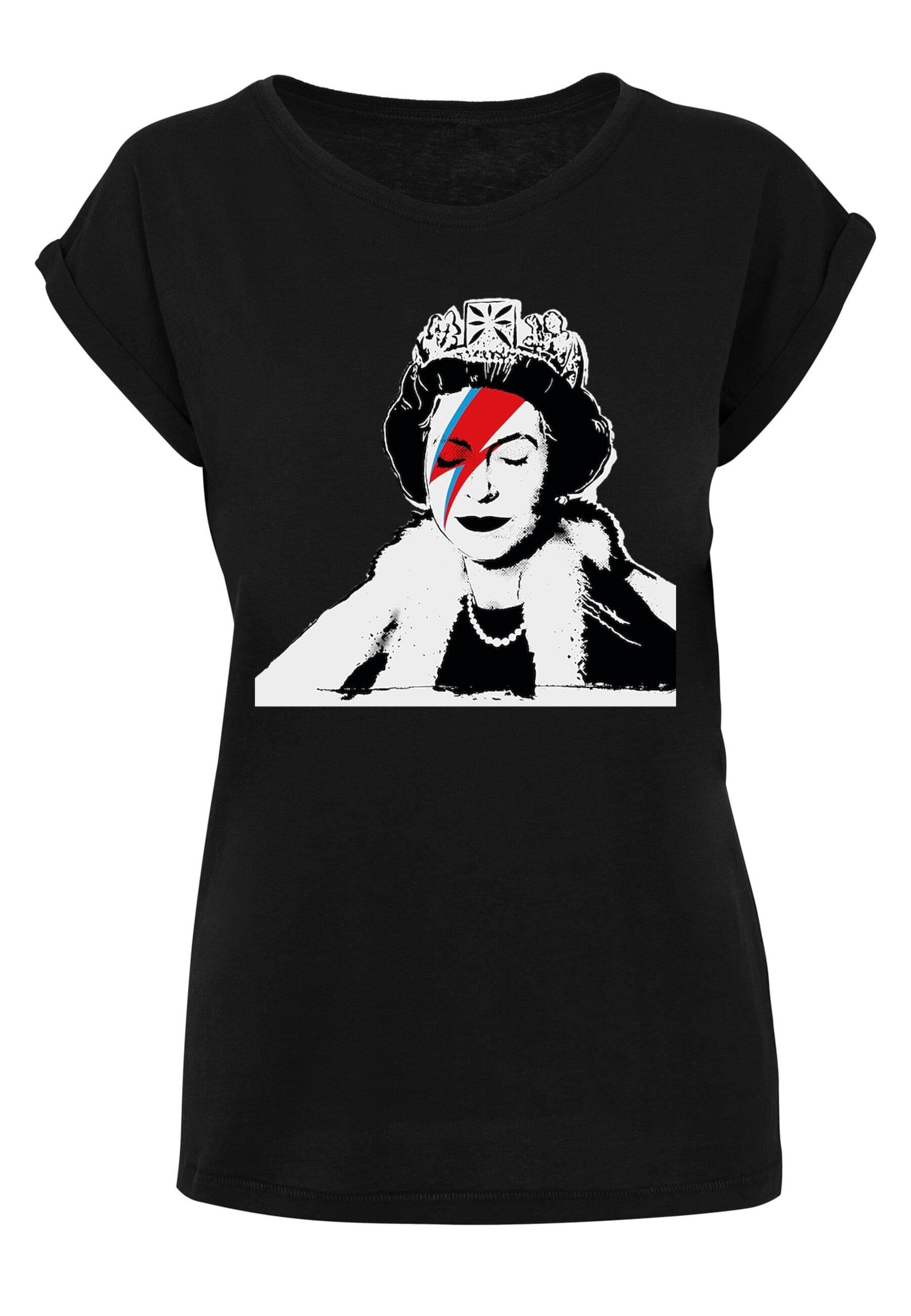 Merchcode T-Shirt Damen Ladies Lizzie Stardust T-Shirt (1-tlg) black