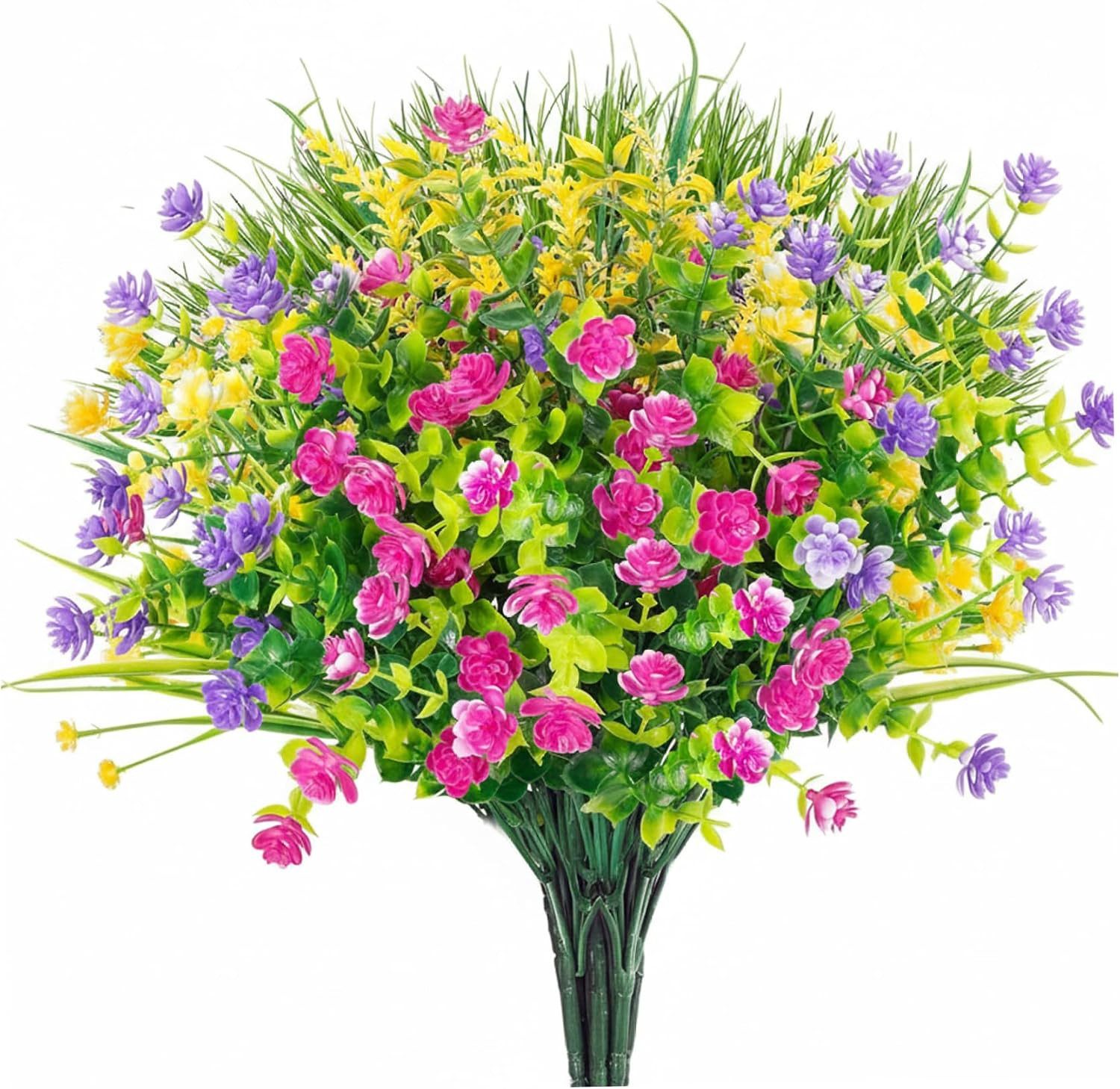 Kunstblume 18Stk Künstliche Kunststoffblumen Eukalyptus Strauß Deko, FELIXLEO