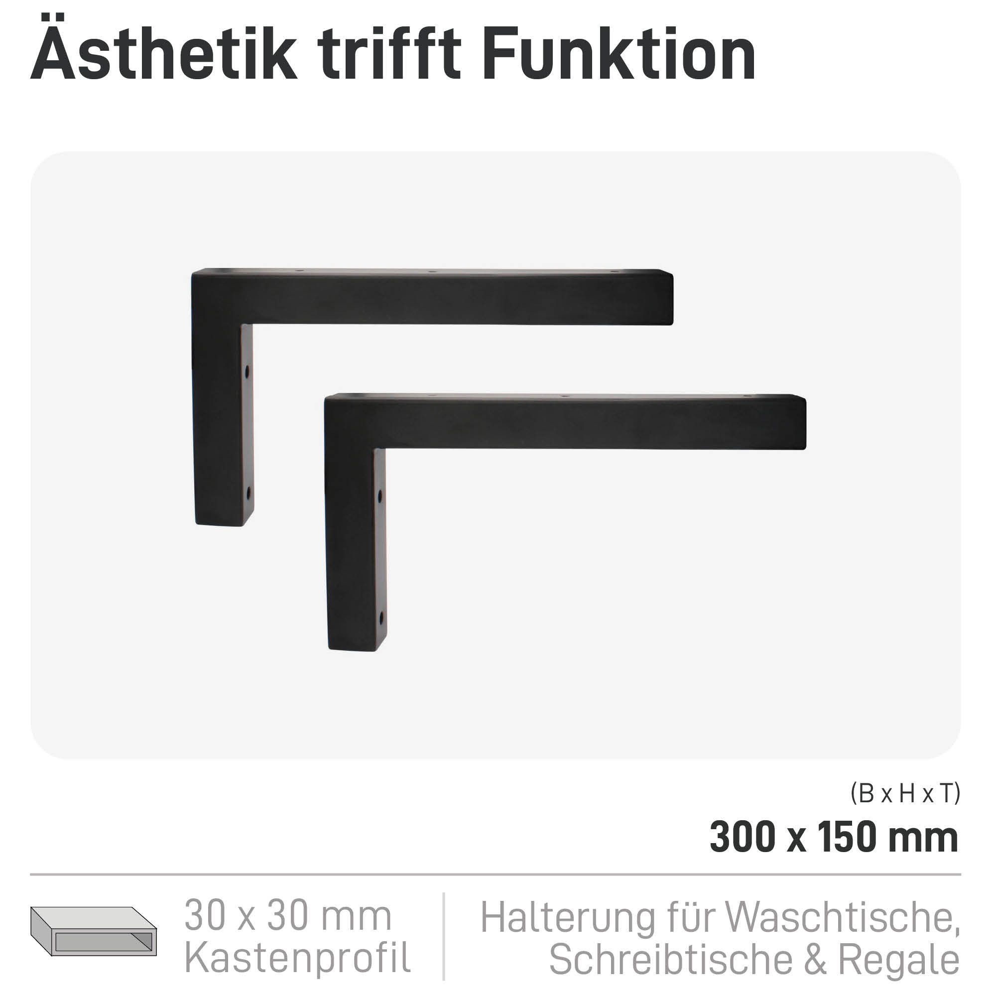 Natural Goods Berlin Wandregalhalter Wandkonsole WINKEL, günstig online kaufen