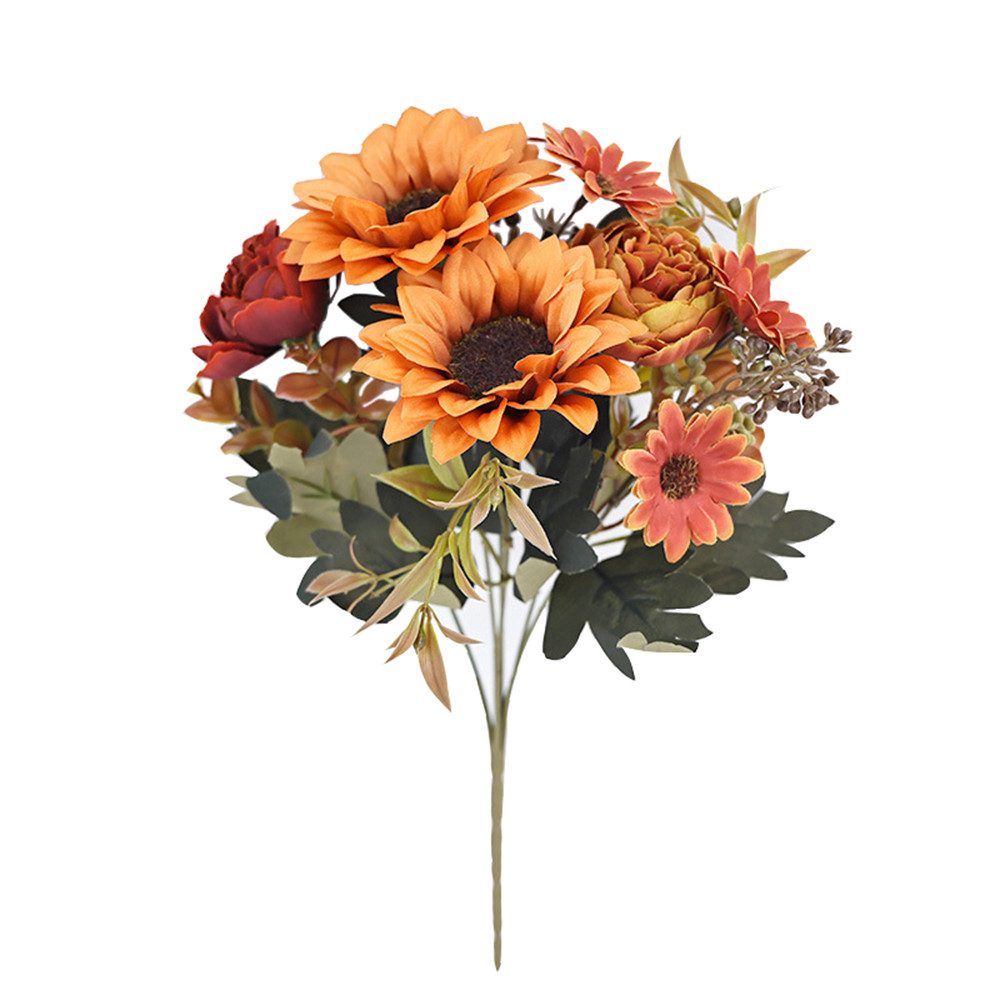 Kunstblumenstrauß 2 Stück Künstliche Chrysanthemen Herbstdeko günstig online kaufen