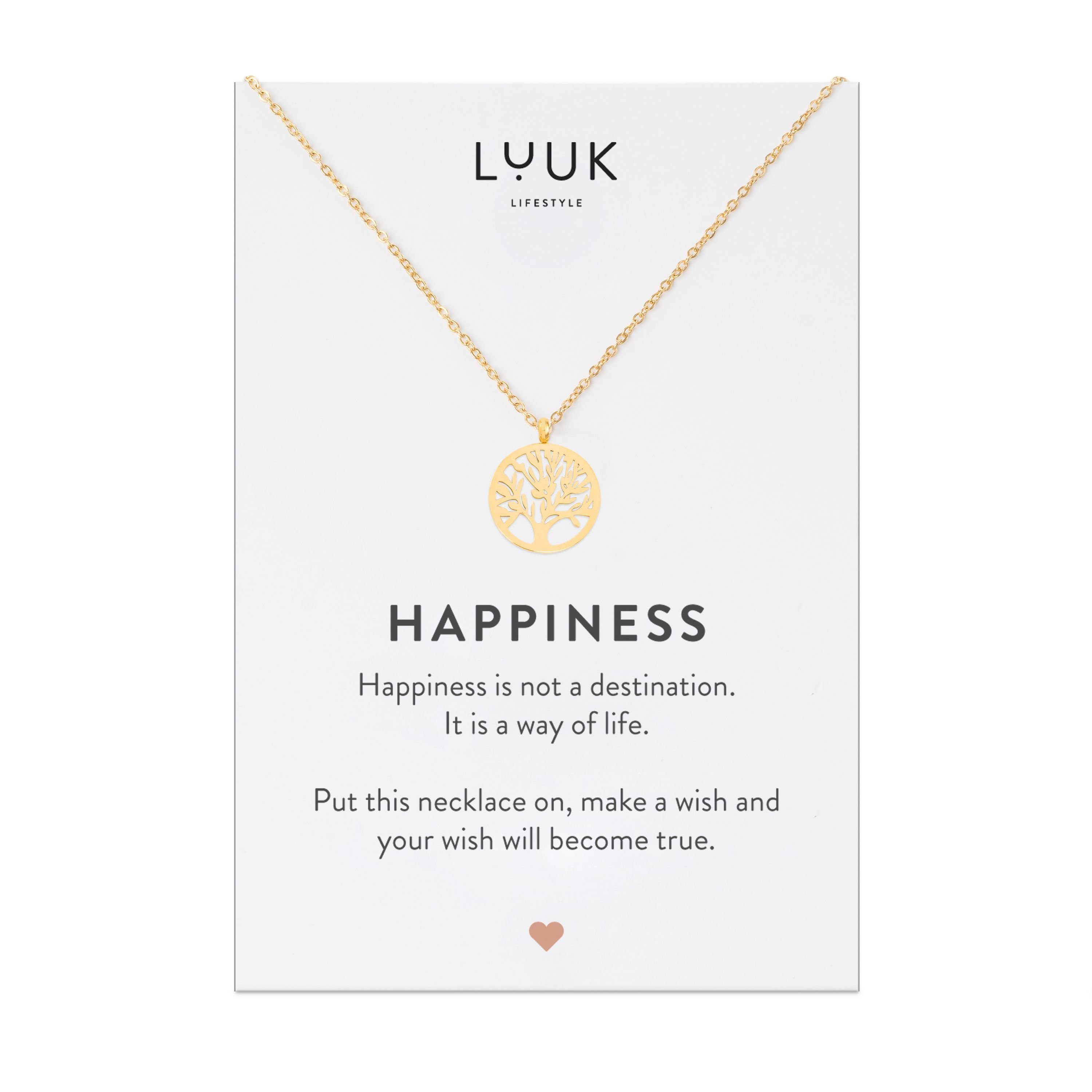 LUUK LIFESTYLE Kette mit Anhänger Lebensbaum, Edelstahlkette in edlem Desig günstig online kaufen