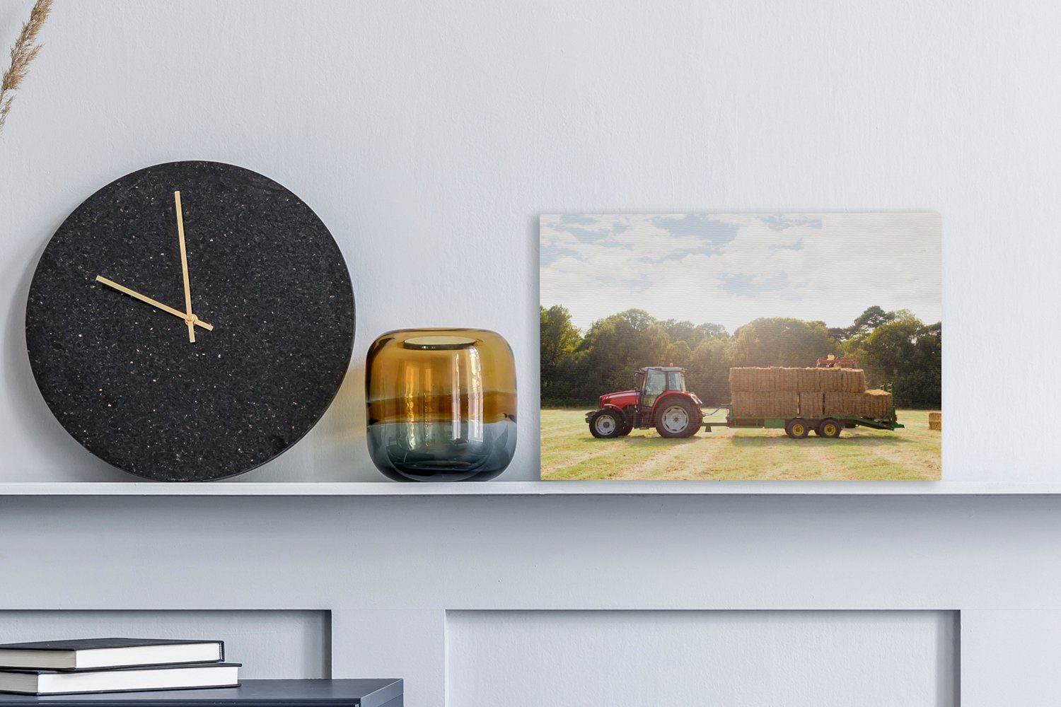 OneMillionCanvasses® Leinwandbild Traktor - Anhänger - günstig online kaufen