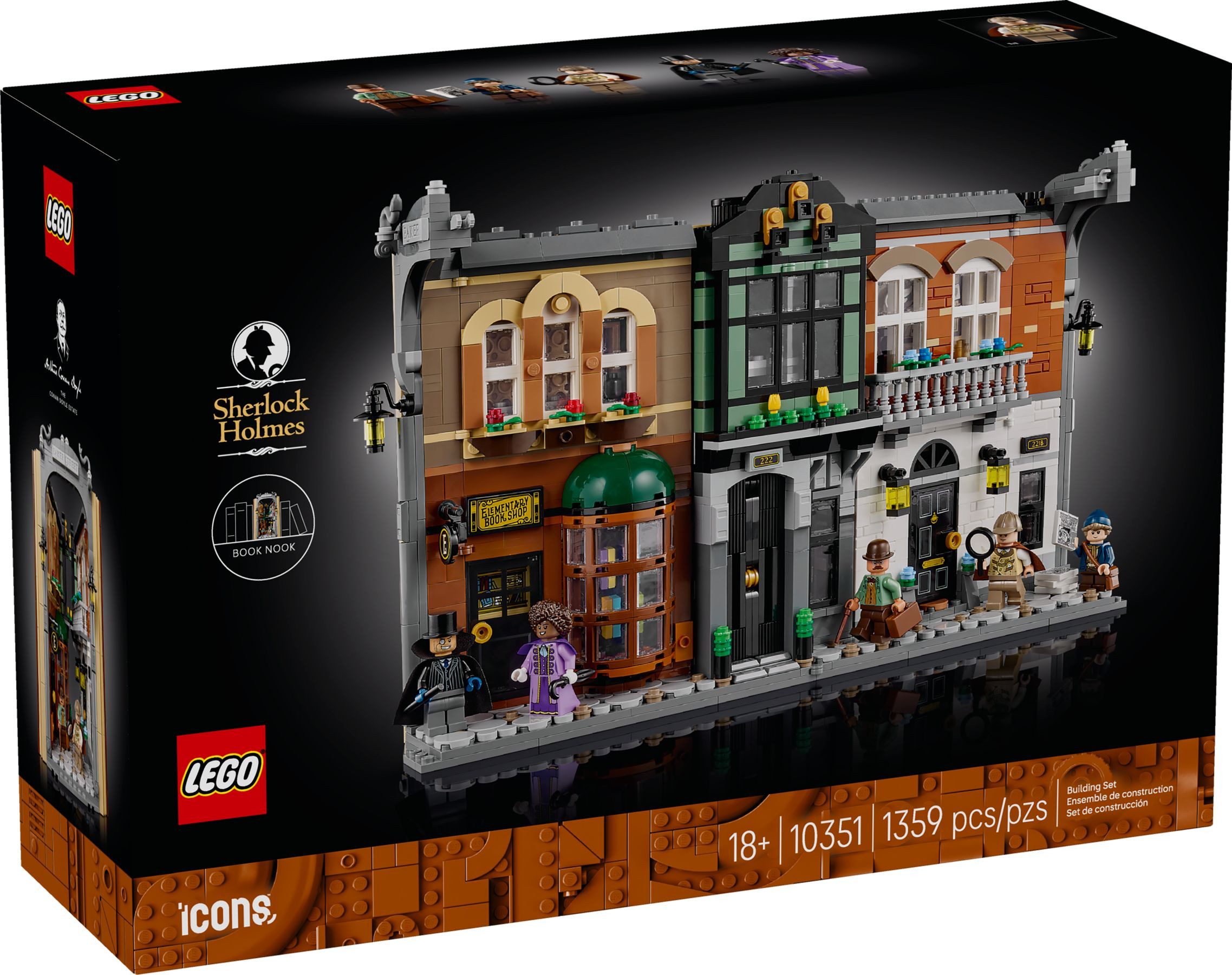 LEGO® Icons 10351 Sherlock Holmes: Bücherstütze Konstruktionsspielsteine günstig online kaufen