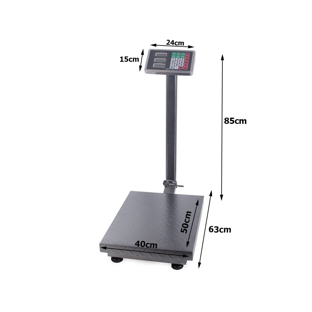 VERK GROUP Präzisionswaage Plattformwaage Bodenwaage Paketwaage Industriewaage 300kg – Bild 2 von 3