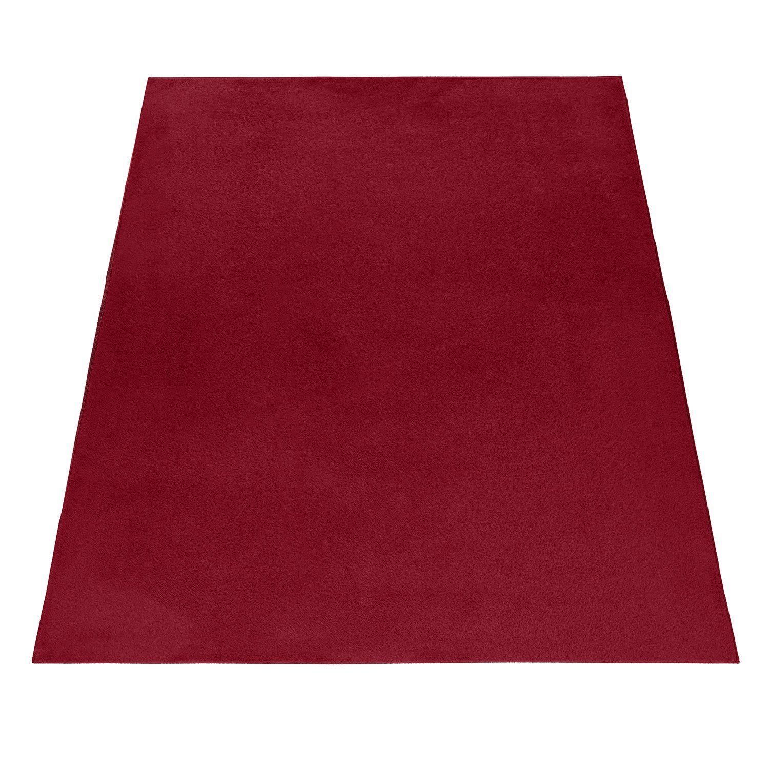 Hochflor-Teppich für Wohnzimmer und Schlafzimmer Unicolor - Einfarbig, Stilvoll Günstig, Rechteck, Höhe: 20 mm