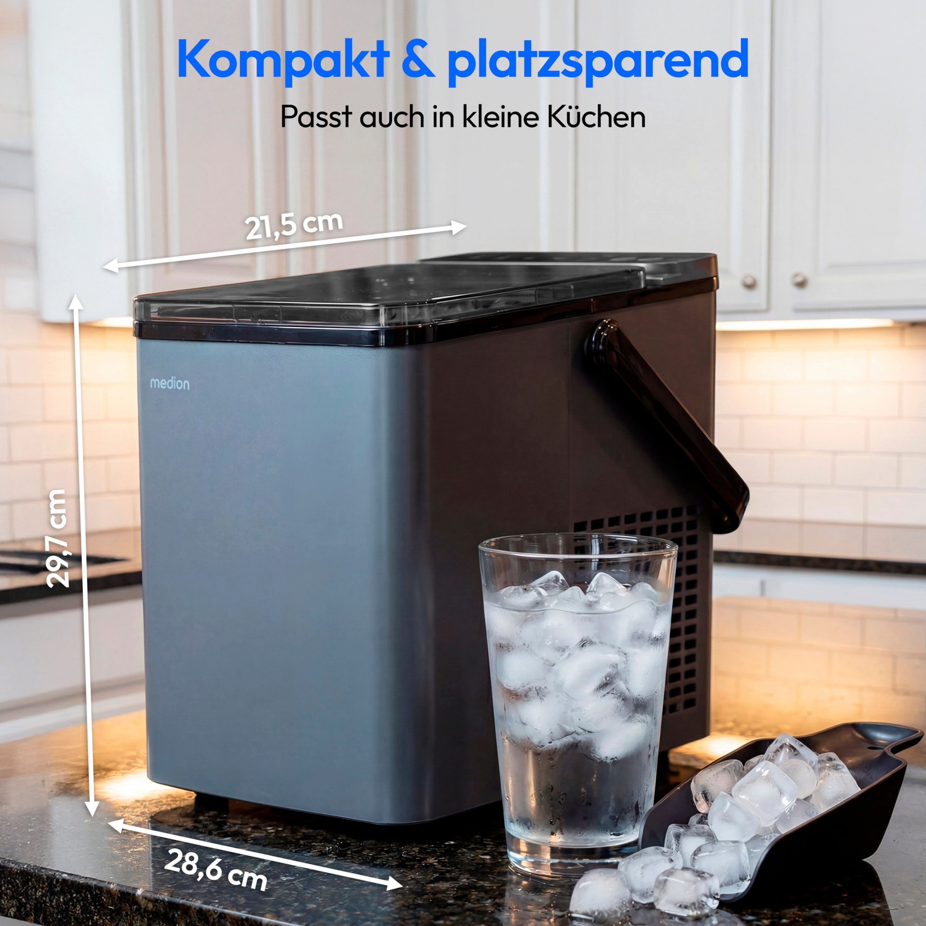 Medion® Elektrischer Eiswürfelbereiter MEDION Eiswürfelbereiter MD 100117