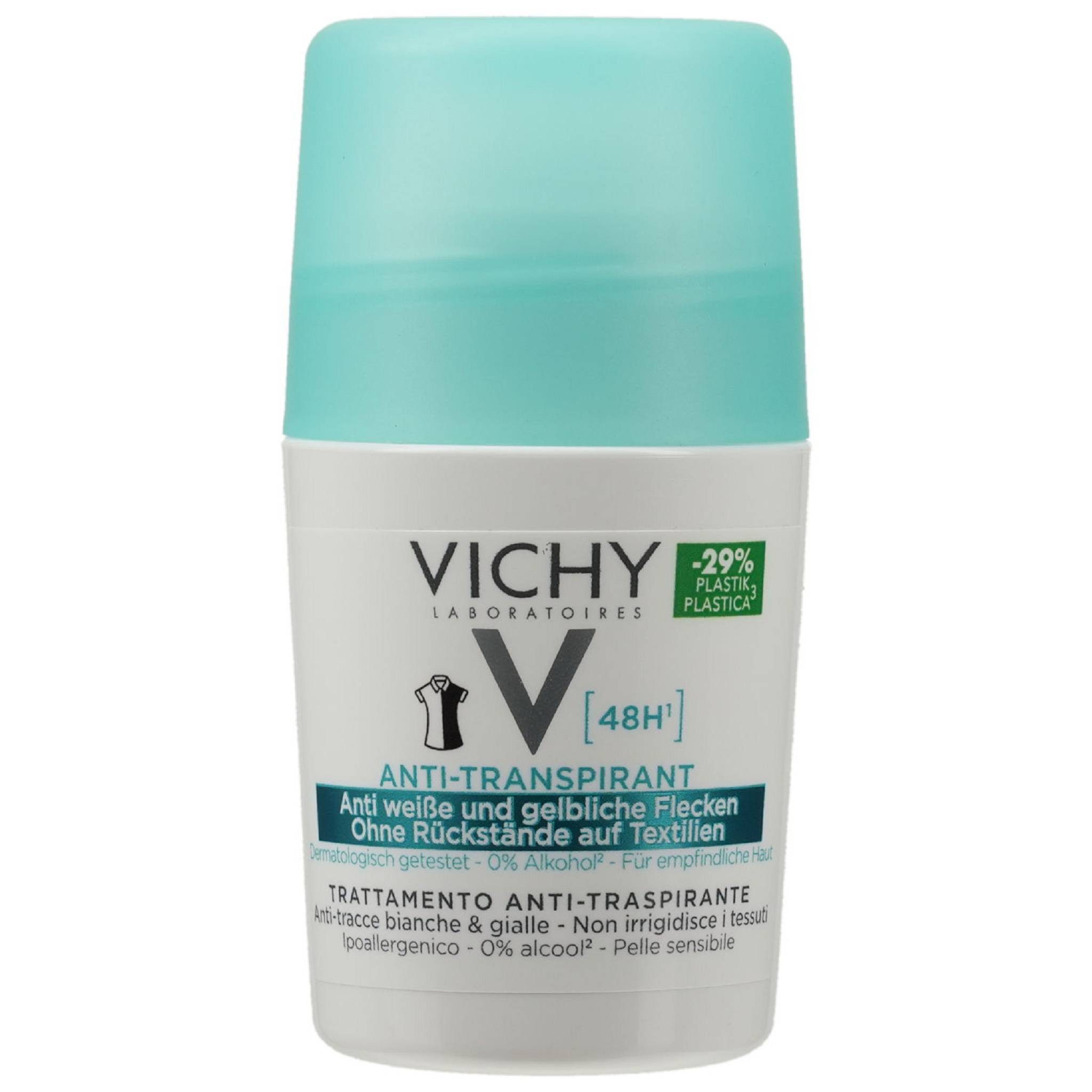 Vichy Deo-Roller VICHY DEO Roll-on Anti-Flecken 48h 50ml PZN 11657565 – Bild 2 von 3