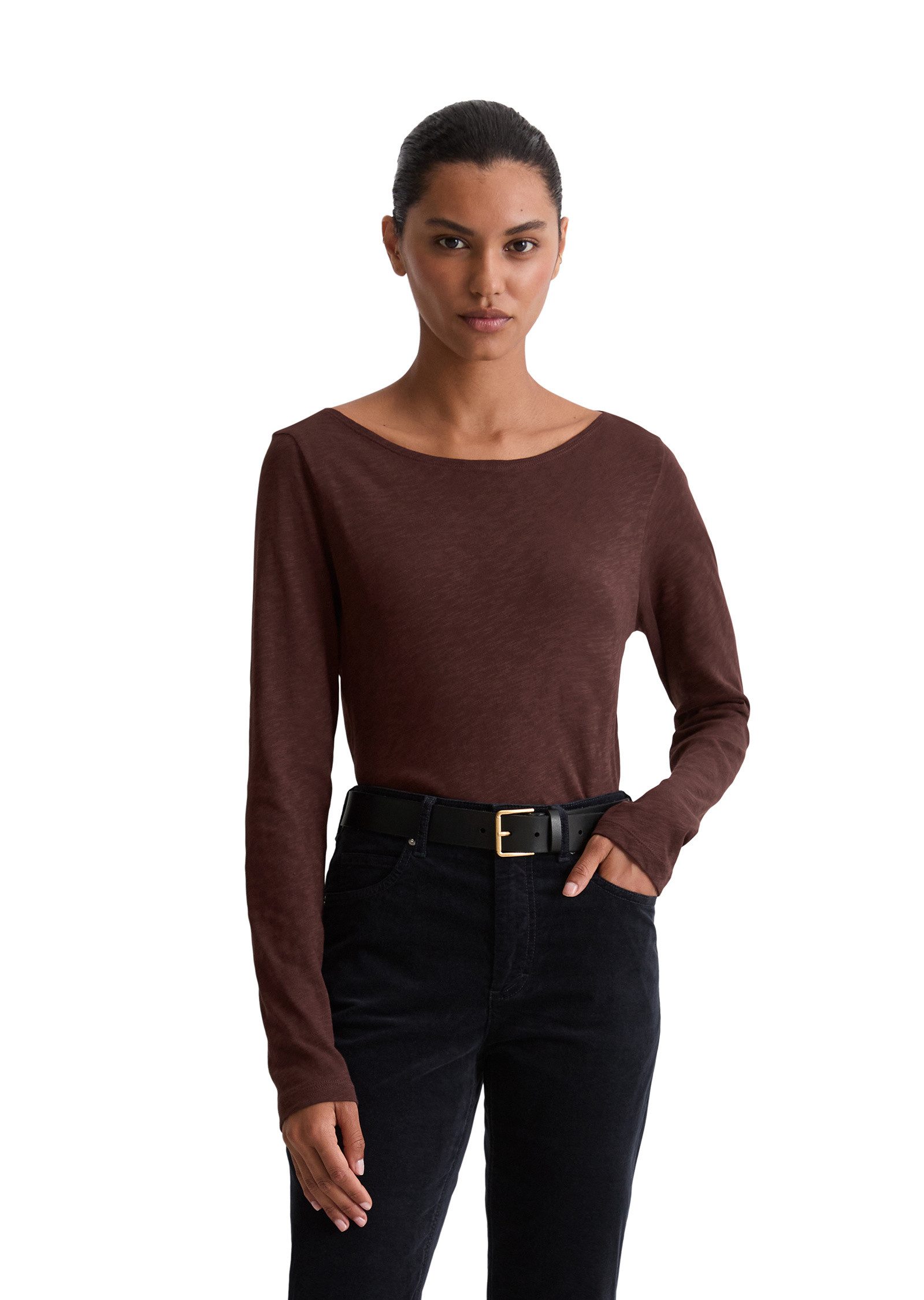 Marc O'Polo Langarmshirt aus Organic Cotton-Qualität günstig online kaufen