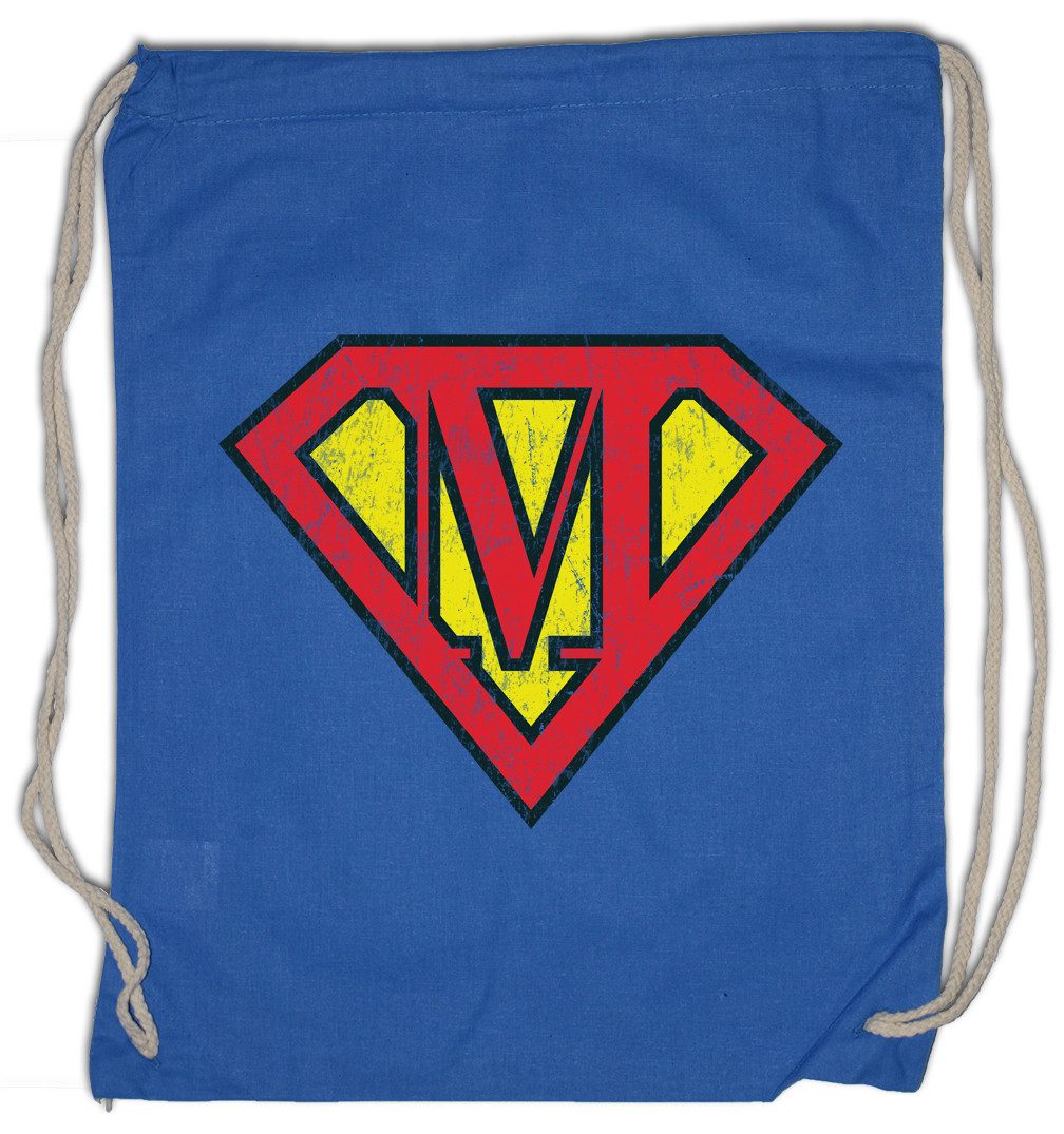 Turnbeutel Super M Turnbeutel Buchstabe Initialen Vorname Nachname Man Fasching