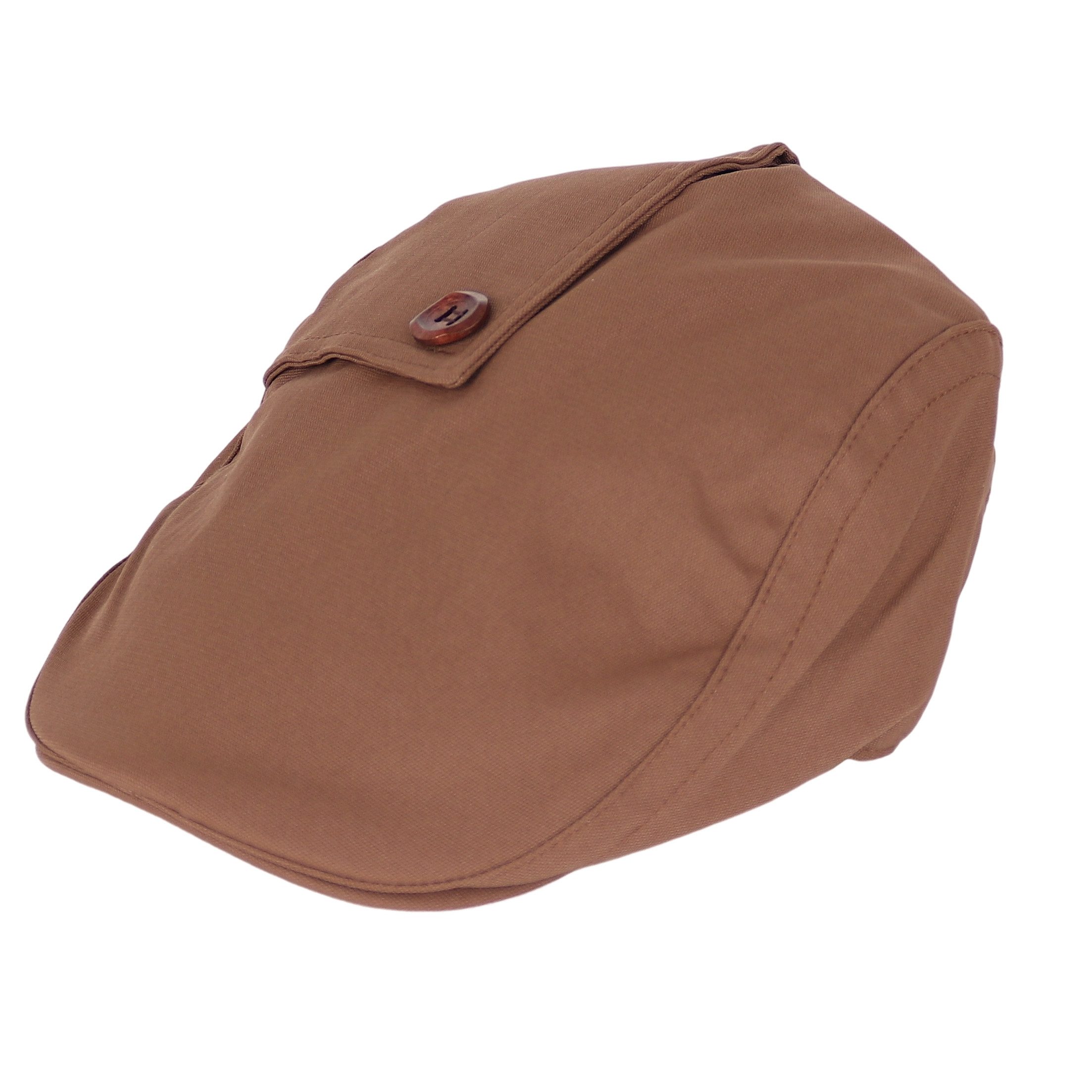 MIRROSI Schiebermütze Herren mit Shirm, gefütterte Flatcap mit Knopfdetail (Herrenmütze, Outdoor Cap, Gastby Cap, Feldmütze) Atmungsaktiv, Einheitsgröße, Unisex, Damen Herren