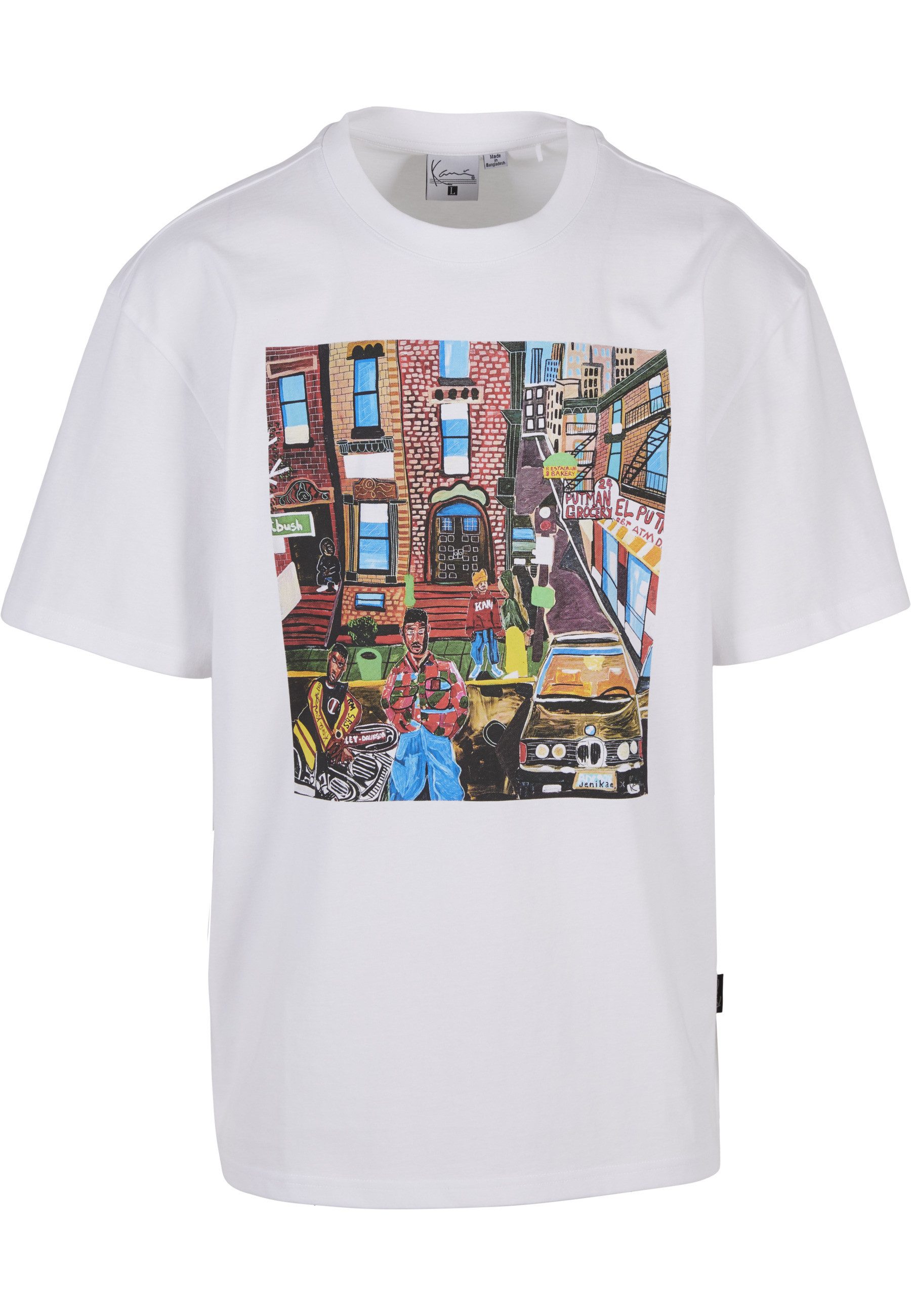 Karl Kani T-Shirt Karl Kani Woven Signature Collaboration Oversized T-Shirt (1-tlg)