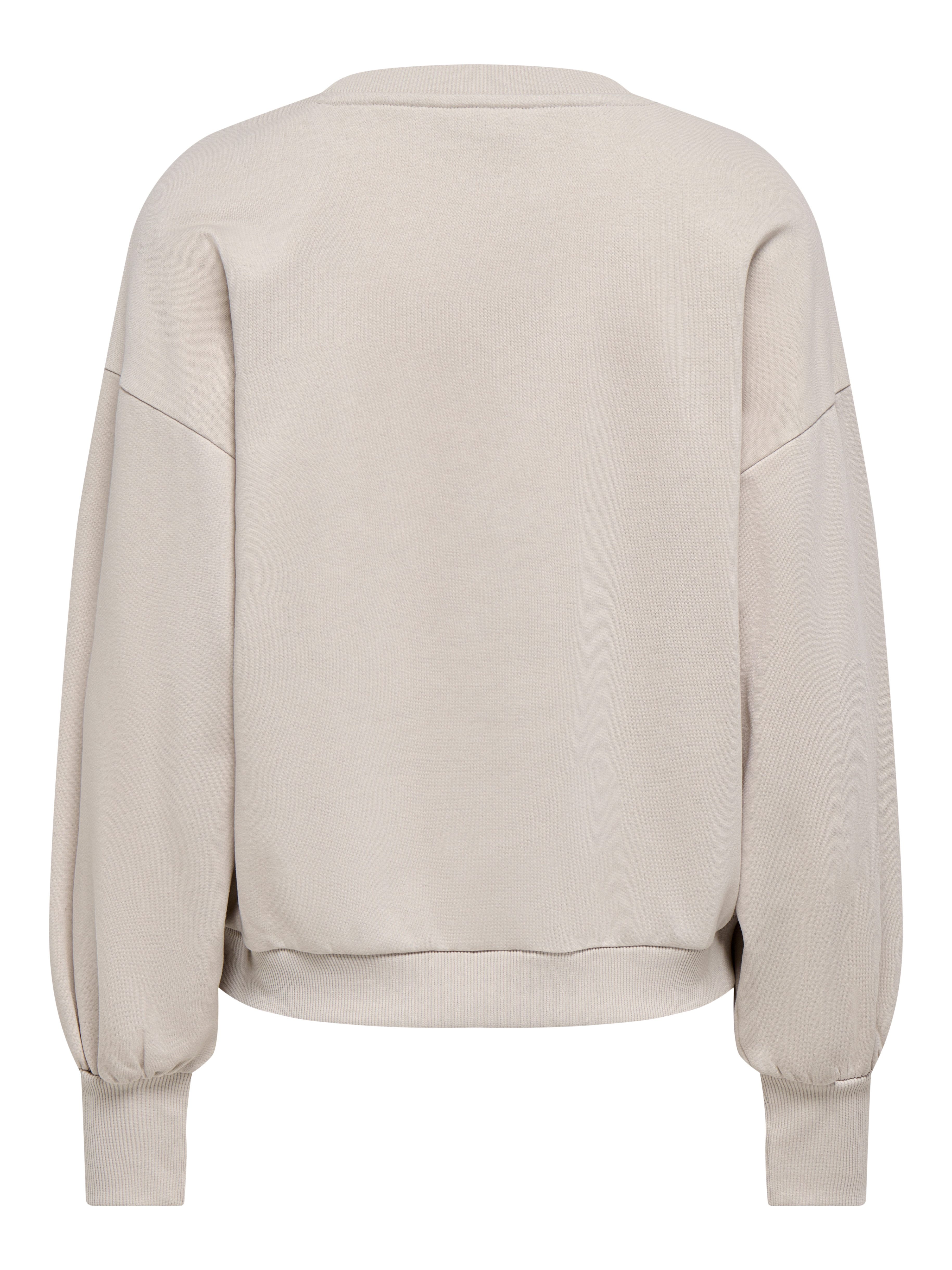 ONLY Sweatshirt ONLBROOKE L/S O-NECK FLOWER SWT Baumwollmischung, regular fit