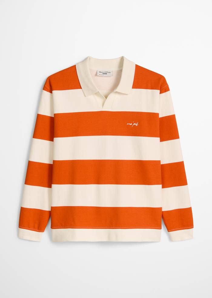 Marc O'Polo DENIM Sweatshirt Sweat Polo, LSL, Block Stripe, Rela