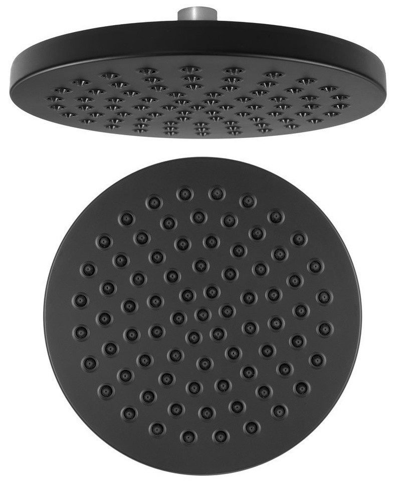 Aqualine Kopfbrause Kopfbrause, Durchmesser 200mm, ABS / Schwarz matt, Aqualine-SC120