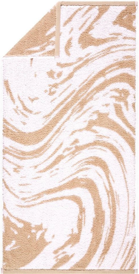 Egeria Handtuch Set MARBLE, Frottier, (7-tlg), mit passender Badematte  70x120 cm marmoriert