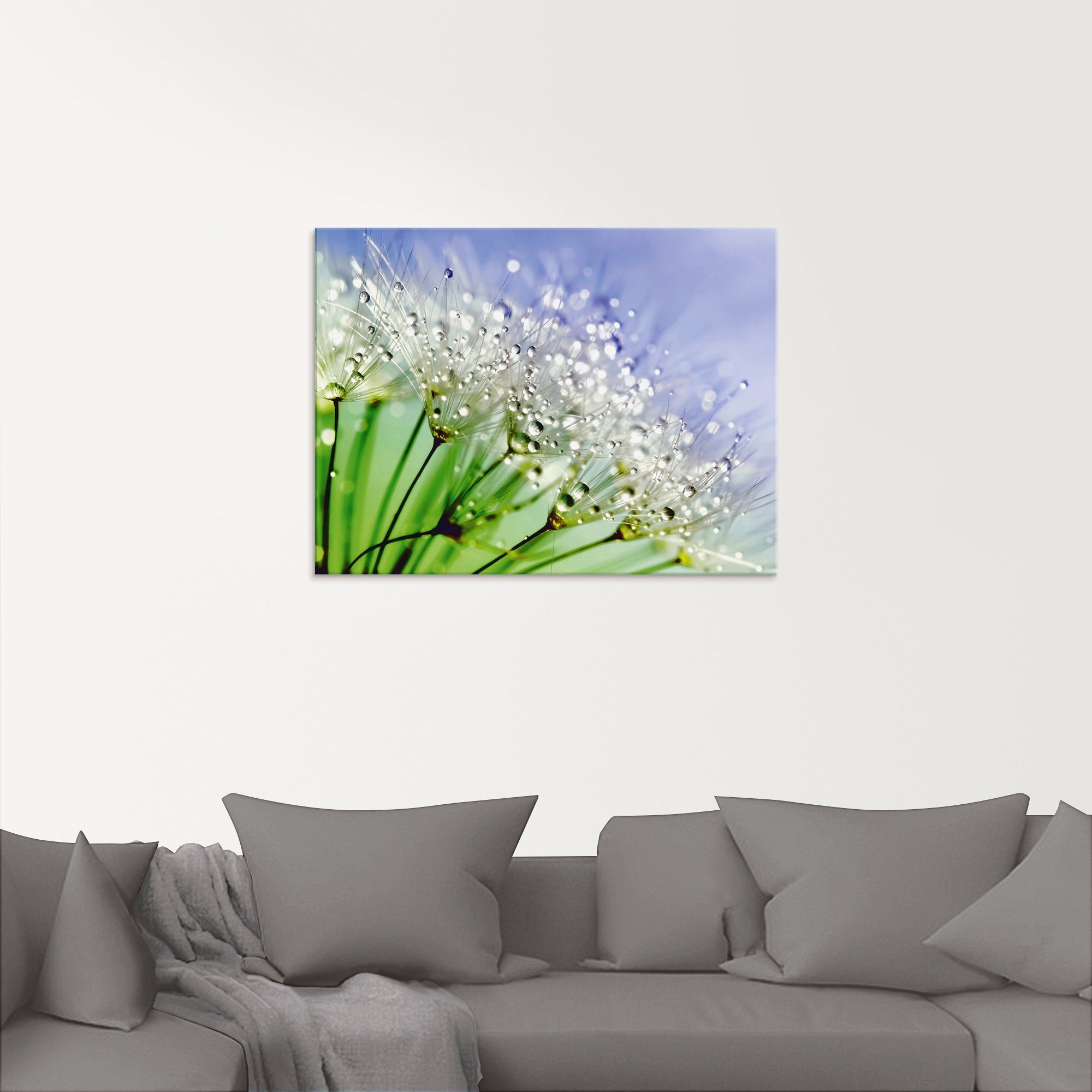 Artland Glasbild »Glitzernde Pusteblume«, Blumen (1 Stück)-HomeTrends