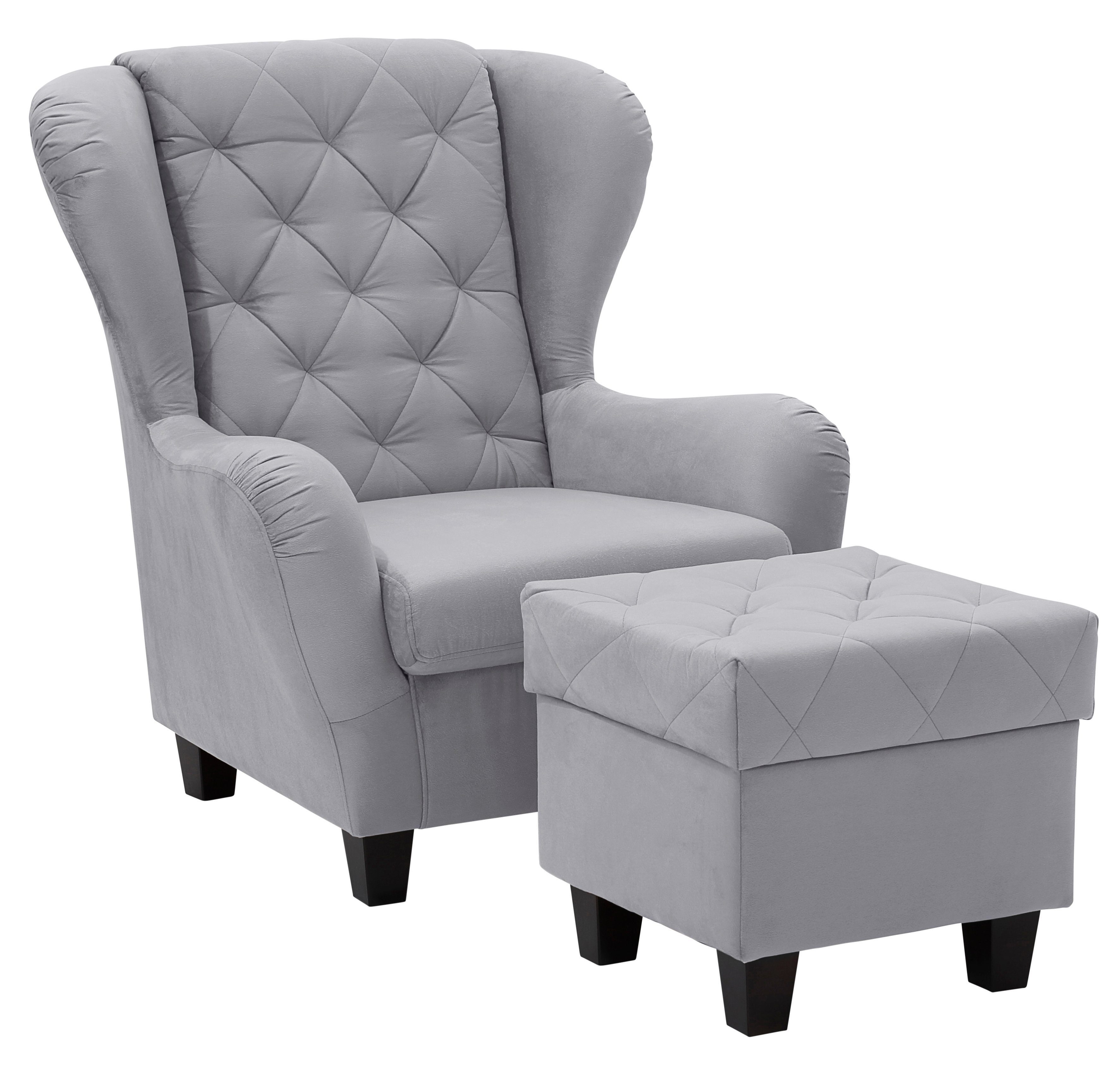 Home affaire Ohrensessel Alexandra, incl. Hocker, günstig online kaufen