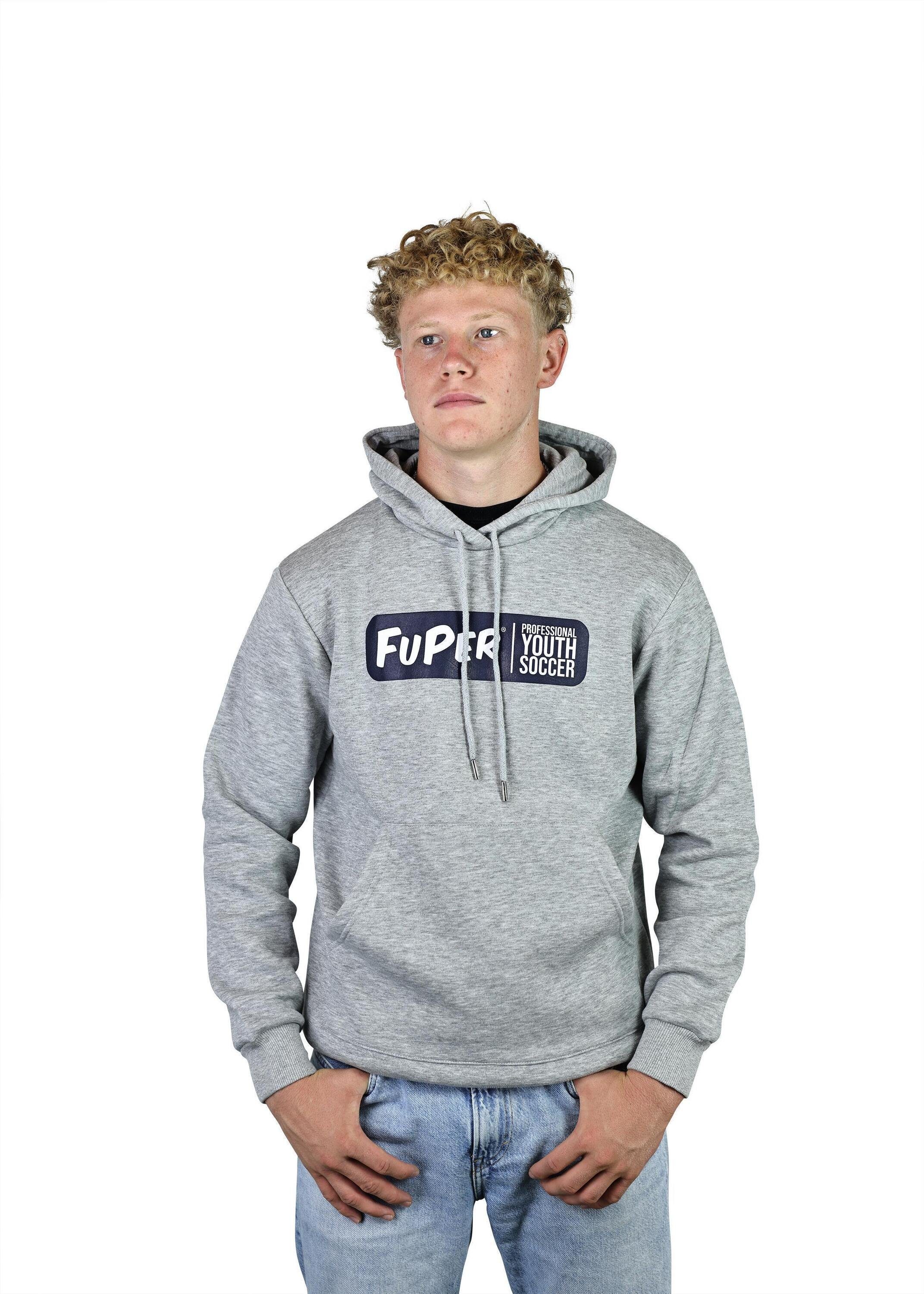 und Hoodie Sport Chris FuPer Herren, Grey für Lifestyle